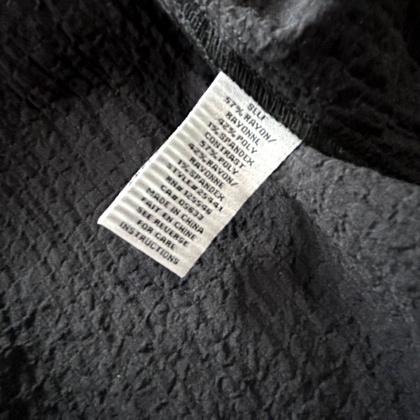 Habitat Habitat Womens Textured Crinkle A-Line Jacket Black XS Pockets Button-Front Size XS / US 0-2 / IT 36-38 - 5 Thumbnail