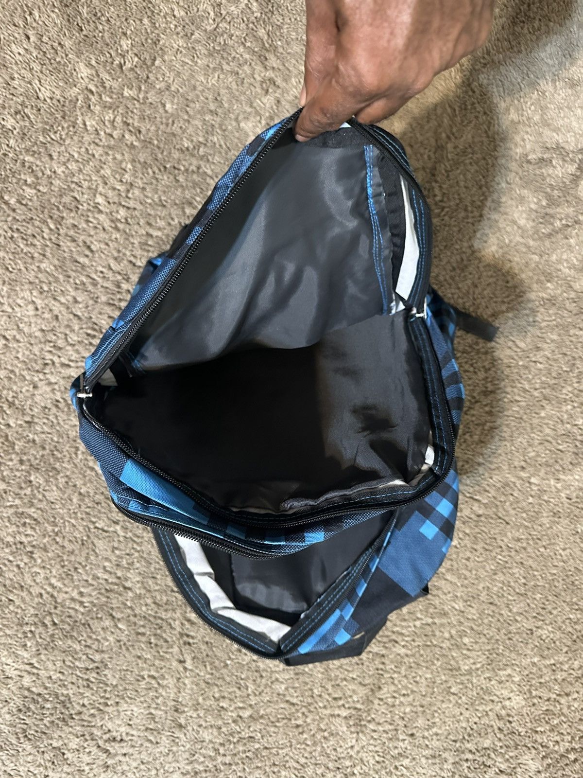 Jansport Vintage JanSport “teal checker board” backpack 00s Size ONE SIZE - 3 Thumbnail