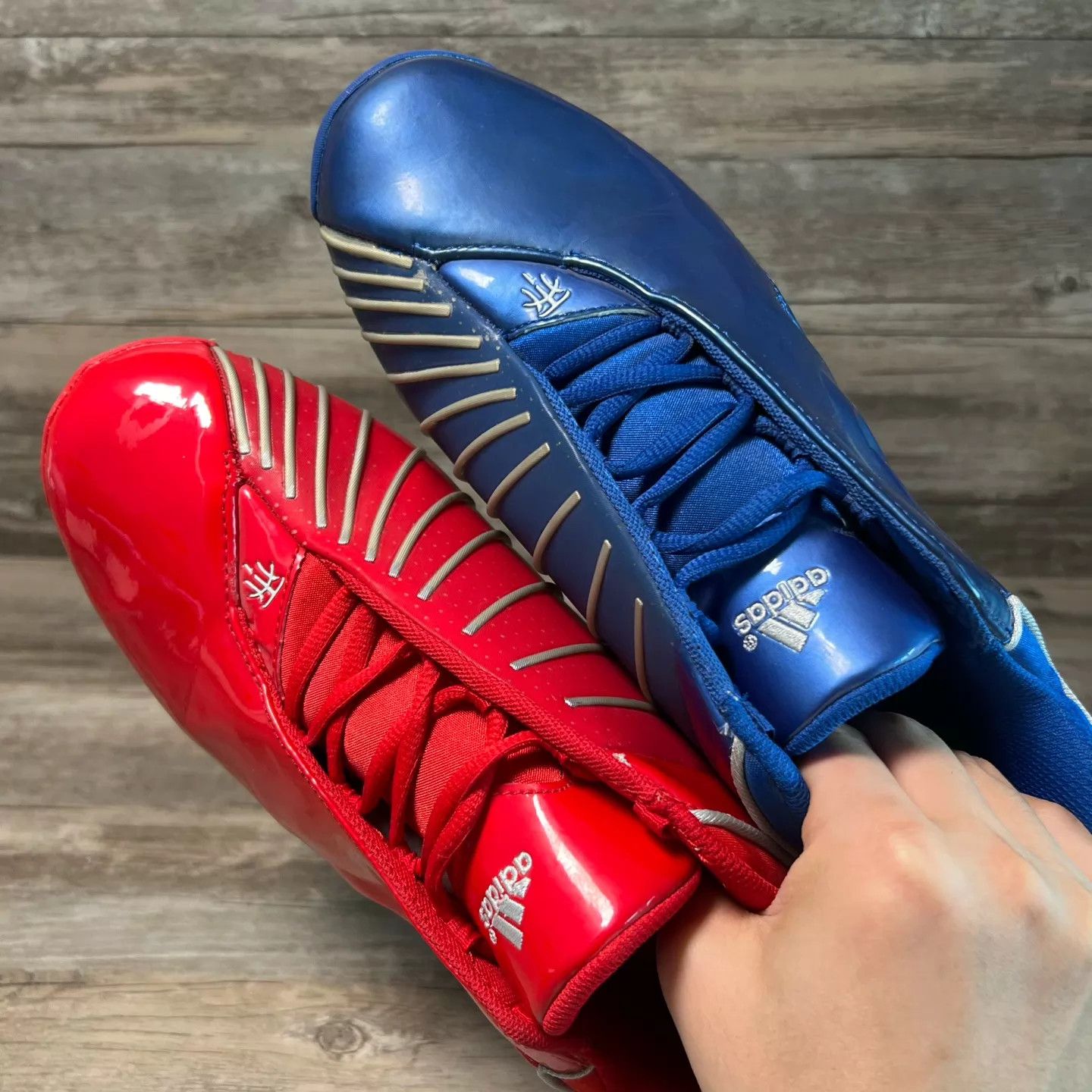 Adidas Adidas T-Mac 3 All-Star Red/Blue Patent 42 Size US 9 / EU 42 - 5 Thumbnail