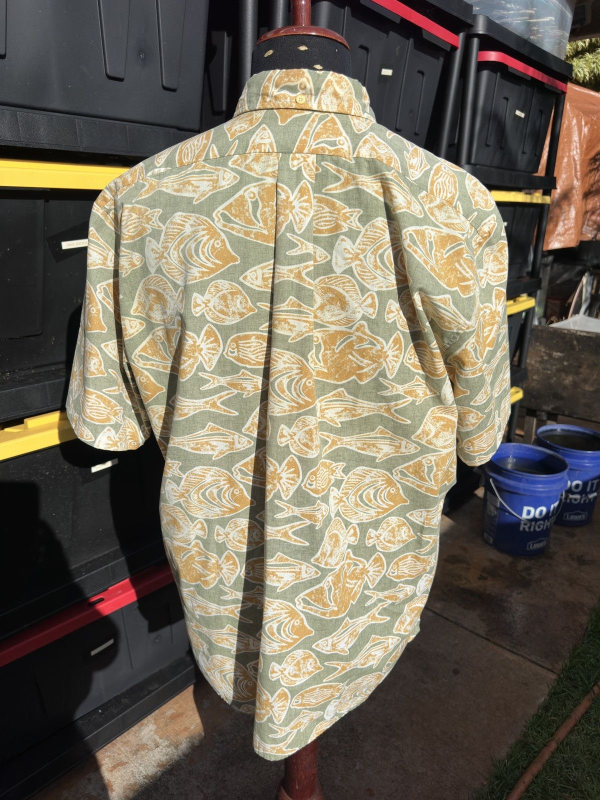 Reyn Spooner Reyn Spooner Orange/Green Hawaiian Print Men's XL Size US XL / EU 56 / 4 - 2 Thumbnail