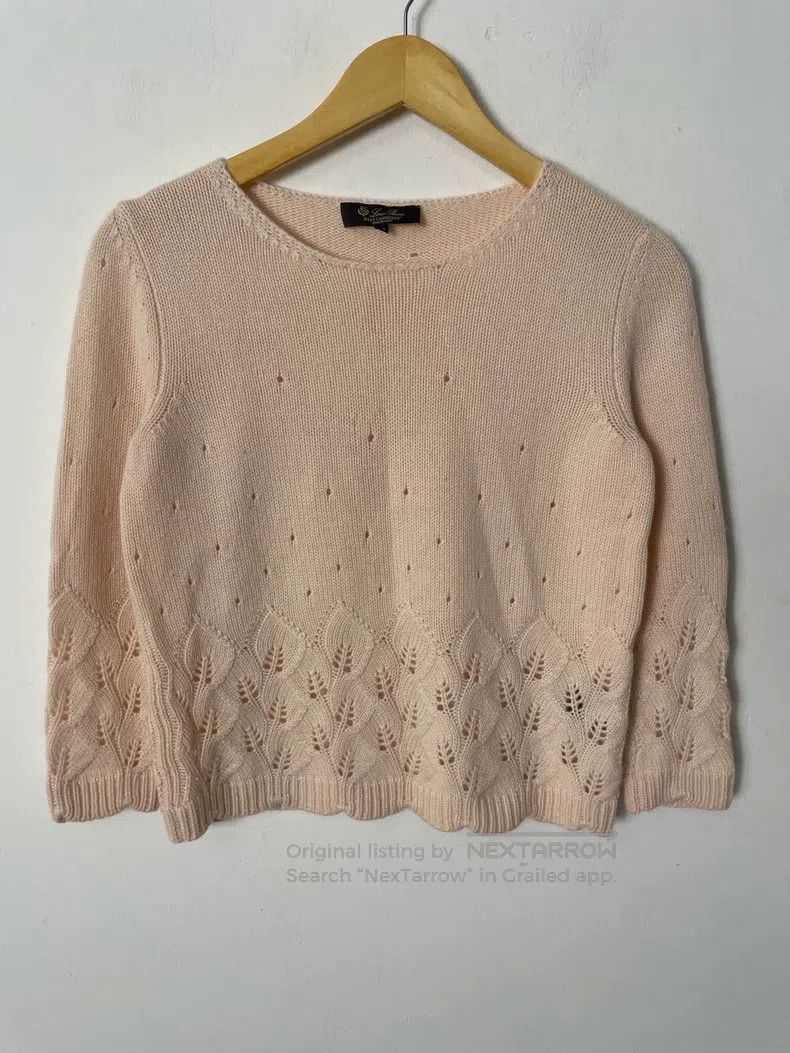 Loro Piana LORO PIANA Openwork Knit Sweater Size XS / US 0-2 / IT 36-38 - 1 Thumbnail