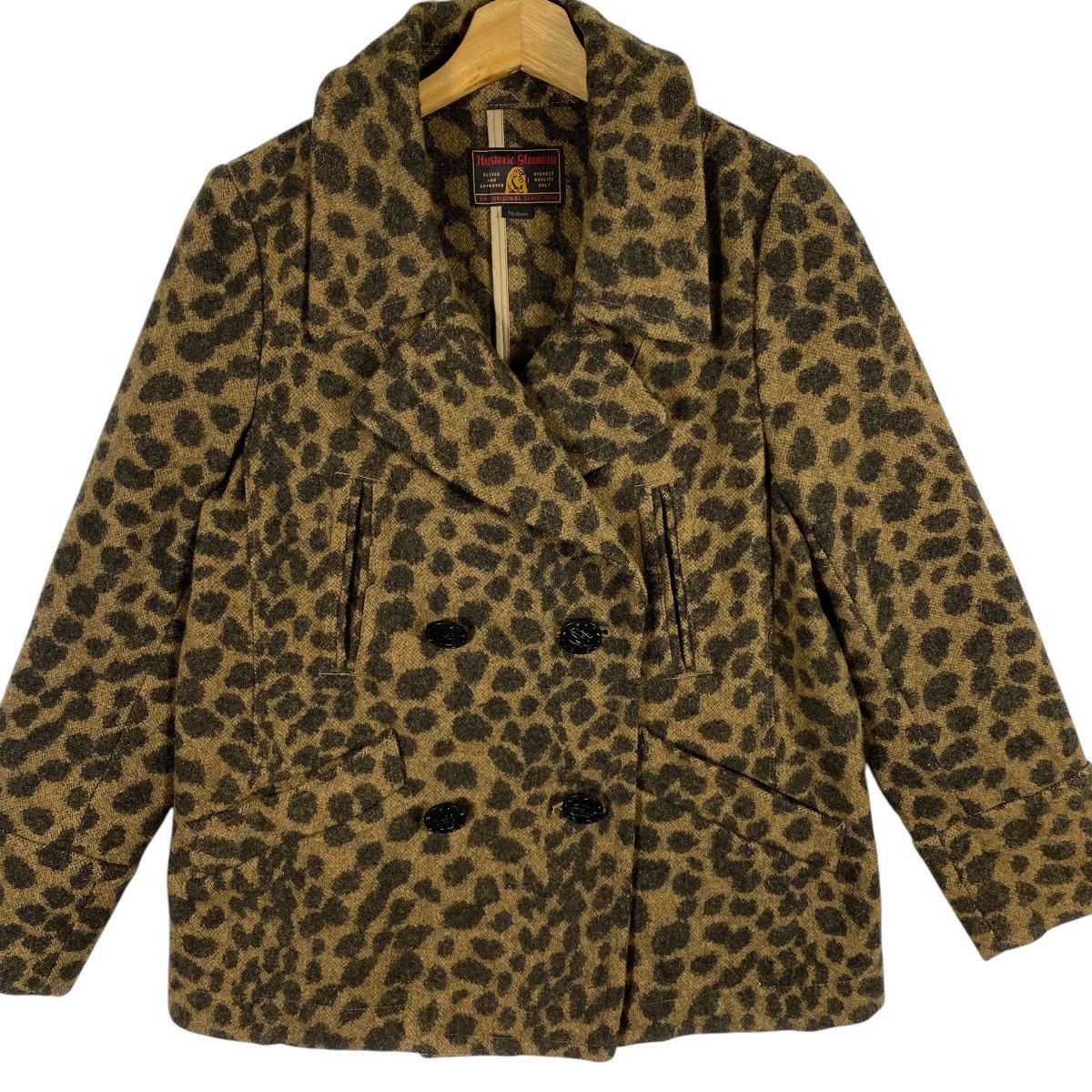 Hysteric Glamour × Vintage Vintage Hysteric Glamour Leopard Double Breasted Wool Jacket Size US M / EU 48-50 / 2 - 4 Thumbnail