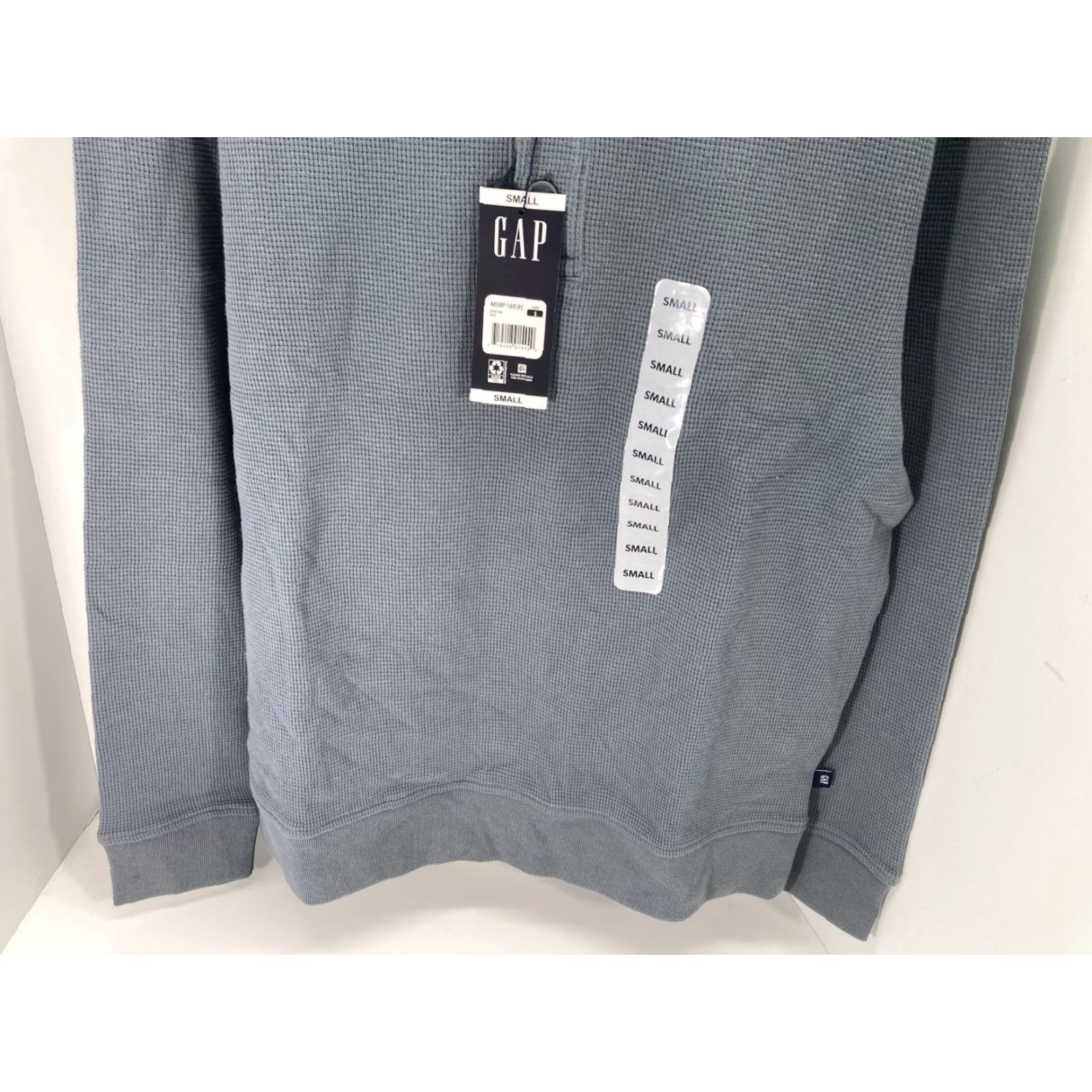 Gap Gap Waffle Henley Hoodie Shirt Men Size Small Gray Long Sleeve Pullover NWT Size US S / EU 44-46 / 1 - 3 Thumbnail