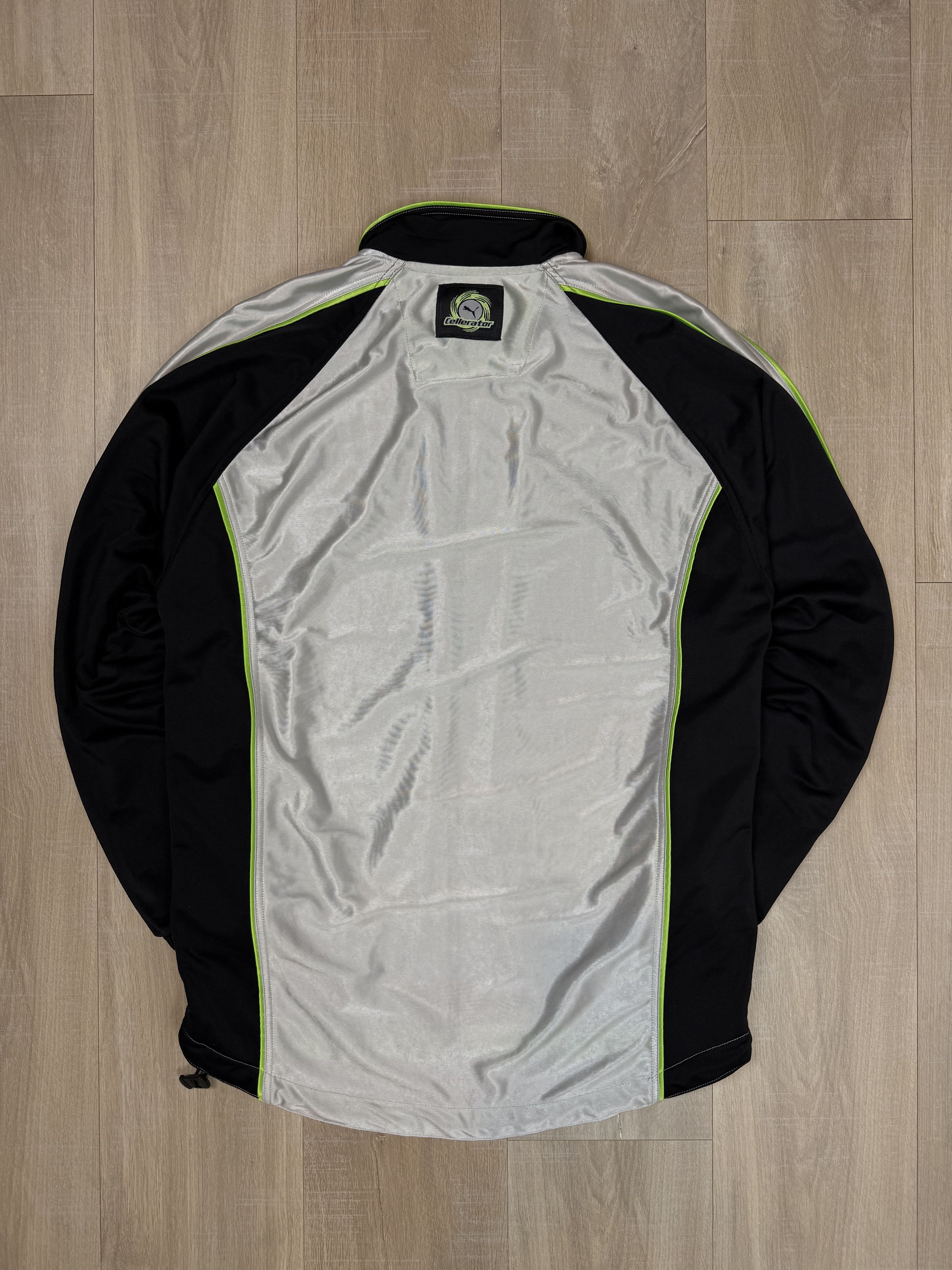 Puma Vintage 90s Puma International Track Jacket Silver/Black Size US L / EU 52-54 / 3 - 7 Thumbnail