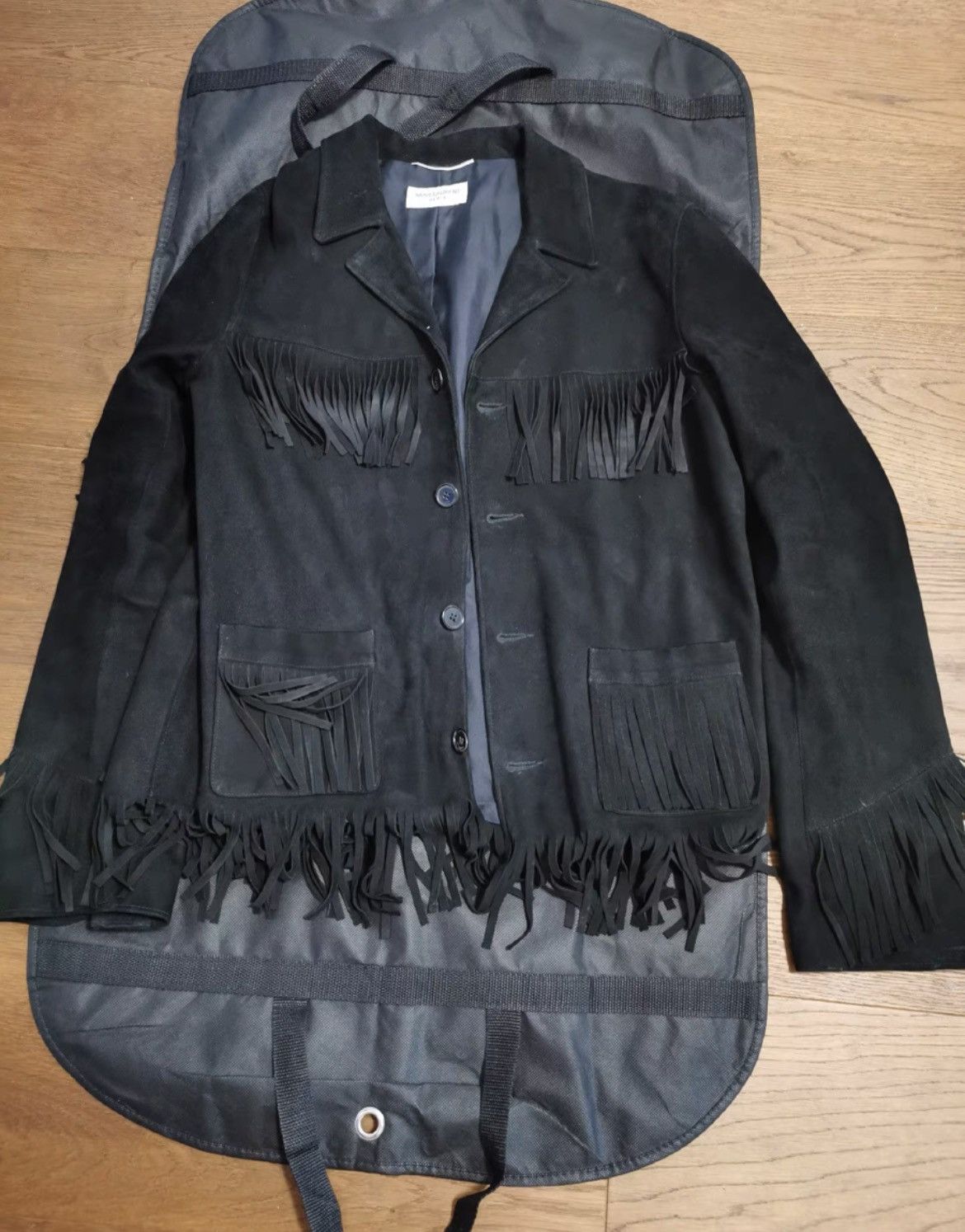 Saint Laurent Paris Saint Laurent Paris Tassel leather jacket Size US M / EU 48-50 / 2 - 1 Thumbnail