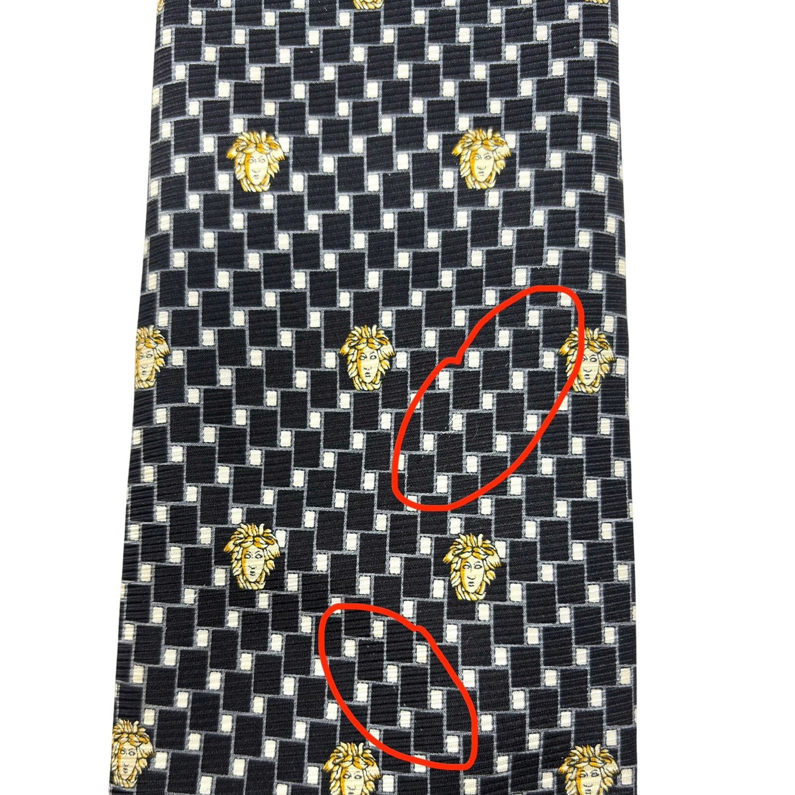 Versace Versace Vintage Medusa Tie Size ONE SIZE - 10 Thumbnail
