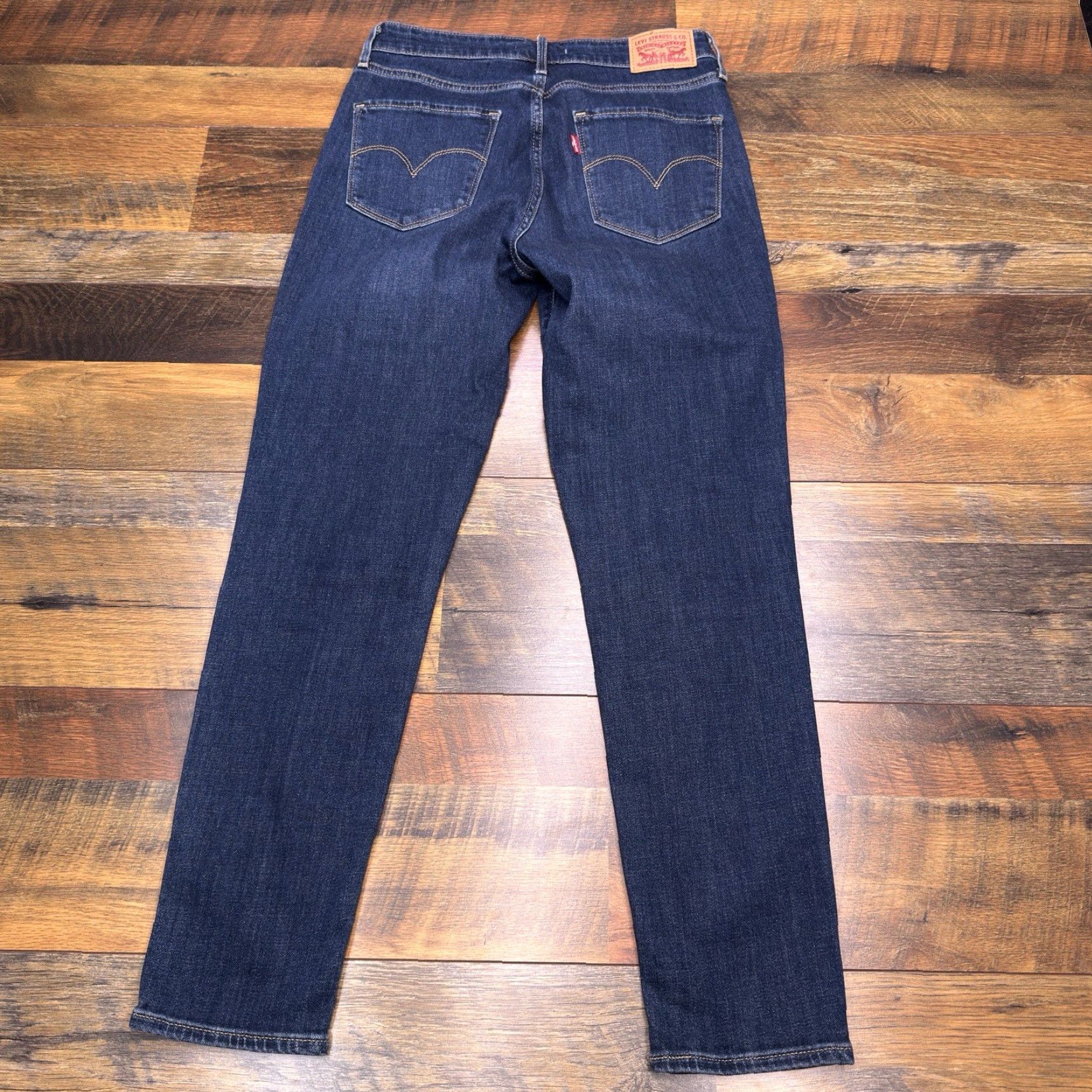 Levi's Levi's 721 High Rise Skinny Jeans Womens 28 Blue Distressed Stretch Denim Slim 5-Pocket Modern Vintage? No (but avoid adding). Size 28" / US 6 / IT 42 - 2 Thumbnail