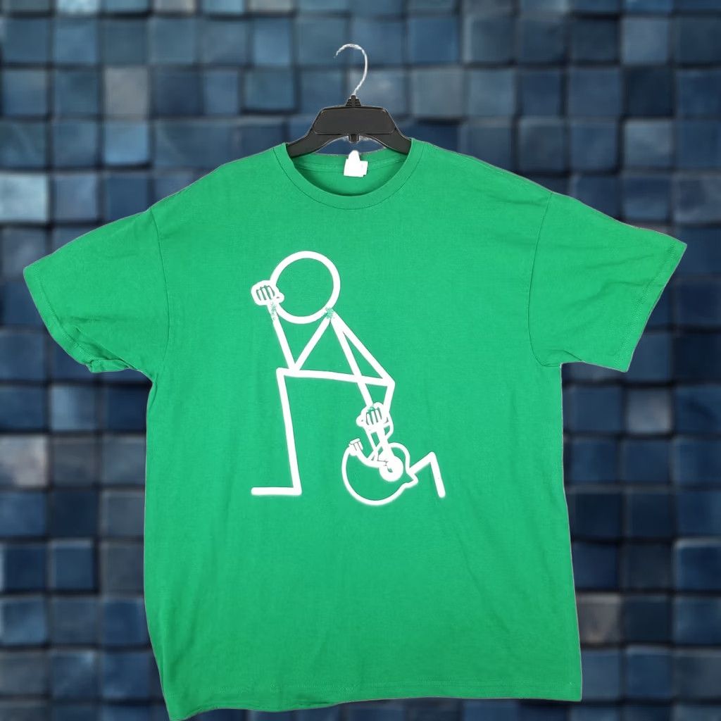 Delta Kneeling Stick Man Shirt Men XL Green NFL Football 49'er Distressed logo Shirt XL Green 49ers NFL Streetwear Vintage Logo Athletic Sundress? Size US XL / EU 56 / 4 - 1 Thumbnail