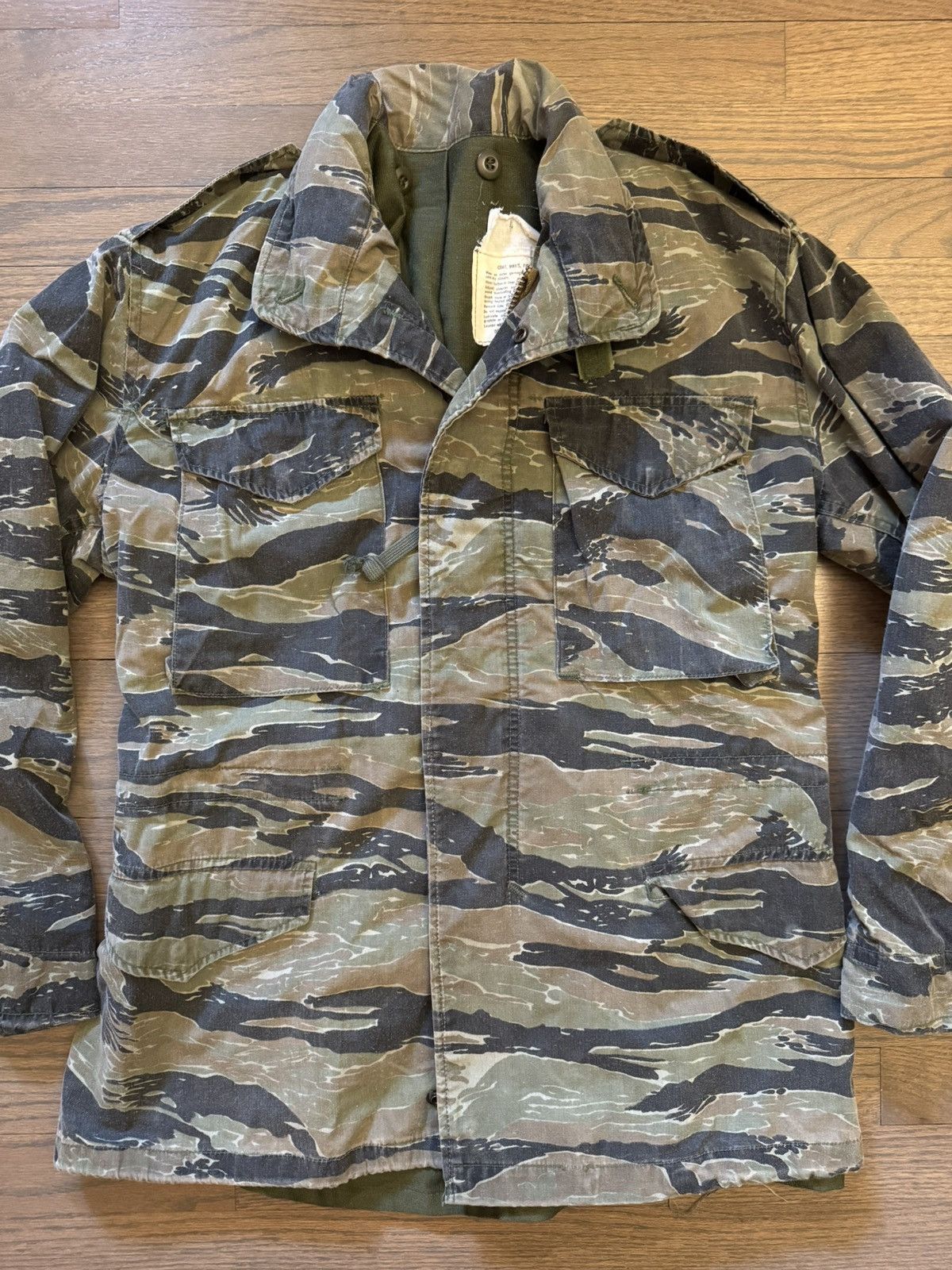 Vintage Vintage M-65 Tiger Camo Field Jacket Size US M / EU 48-50 / 2 - 5 Thumbnail