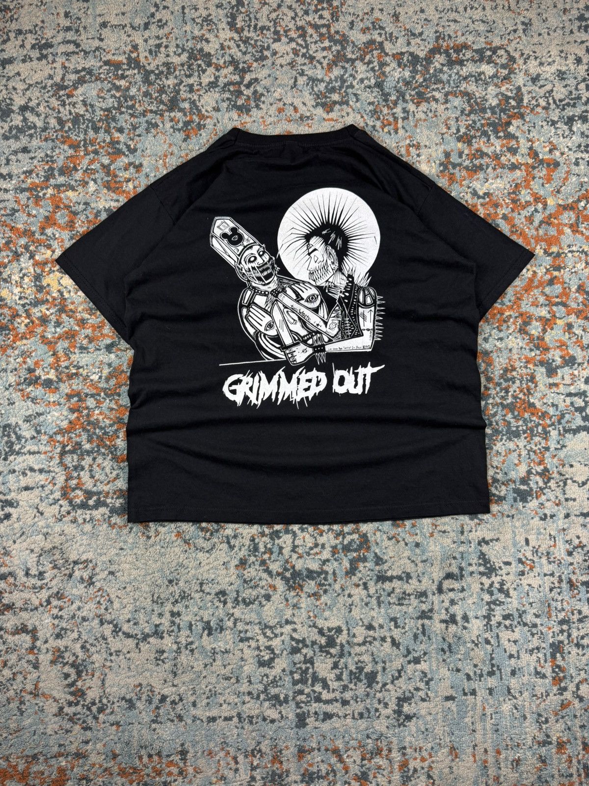 Band Tees × Vintage Vintage Y2K Grimmed out graphic band tee Size US L / EU 52-54 / 3 - 2 Thumbnail