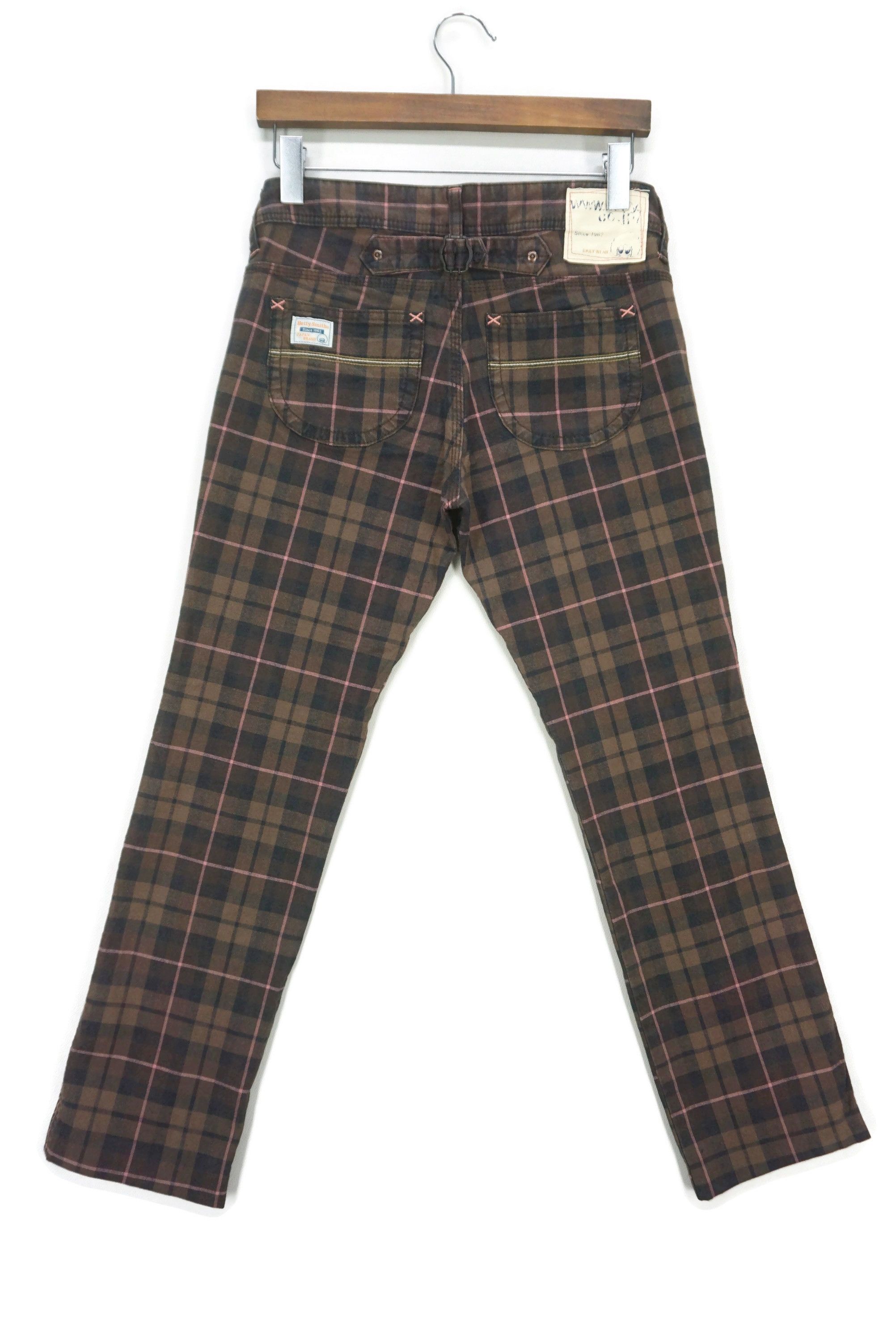 Japanese Brand Betty Smith Pants Size W30xL28 Tartan Workwear Dungarees Size 27" / US 4 / IT 40 - 1 Thumbnail