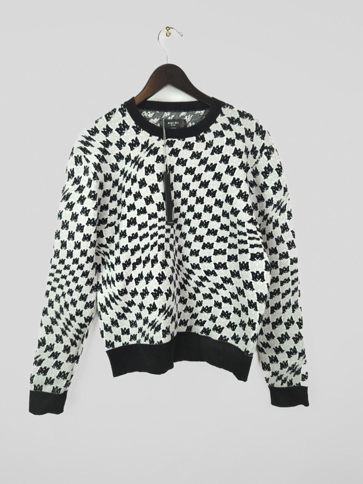 Amiri NWT AW23 AMIRI Men Sz M Monogram Intarsia Knit Sweater Size US M / EU 48-50 / 2 - 1 Thumbnail
