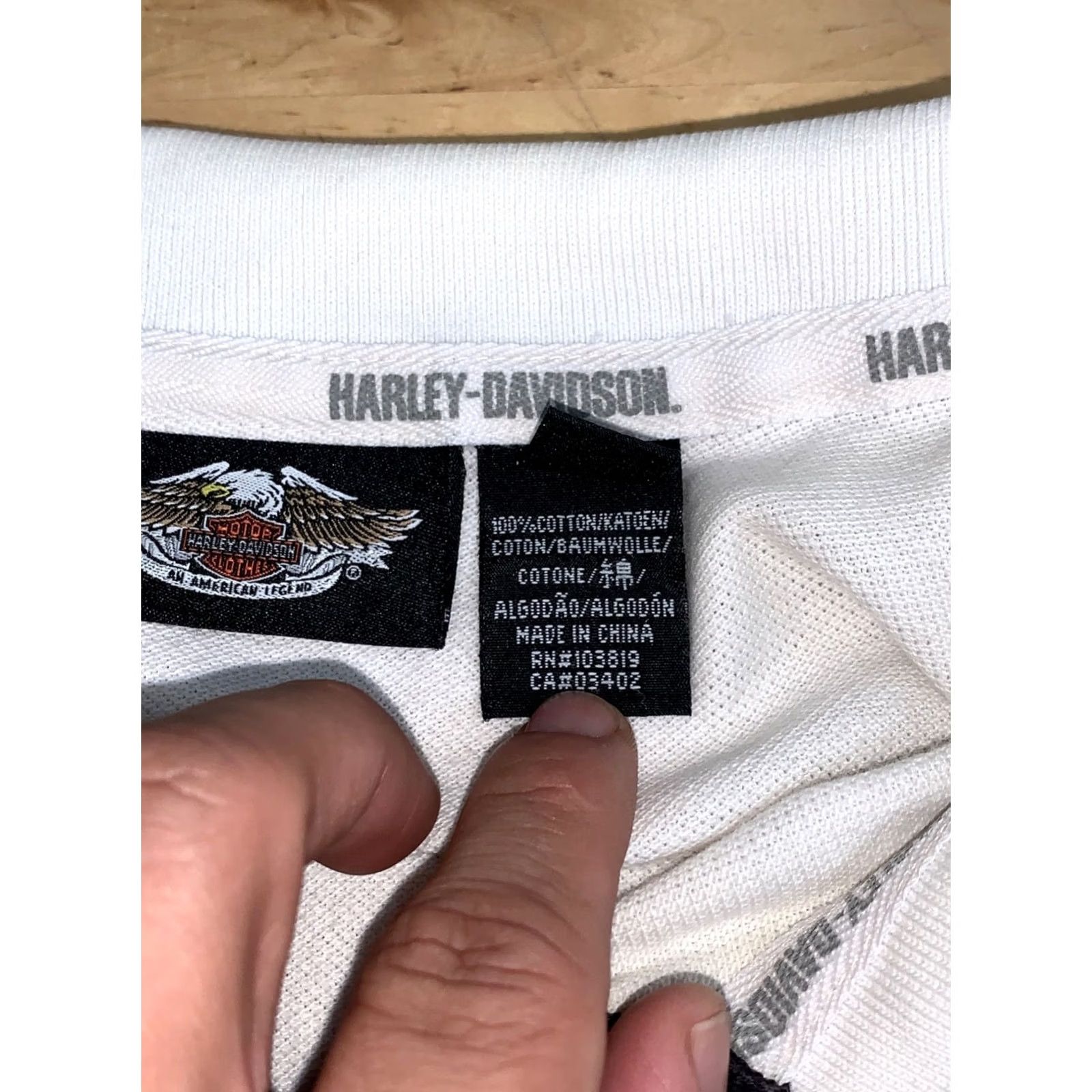 Harley Davidson Harley-Davidson Polo Shirt XL Men Biker Motorcycle Embroidered Flames Logo 13179 Size US XL / EU 56 / 4 - 3 Thumbnail