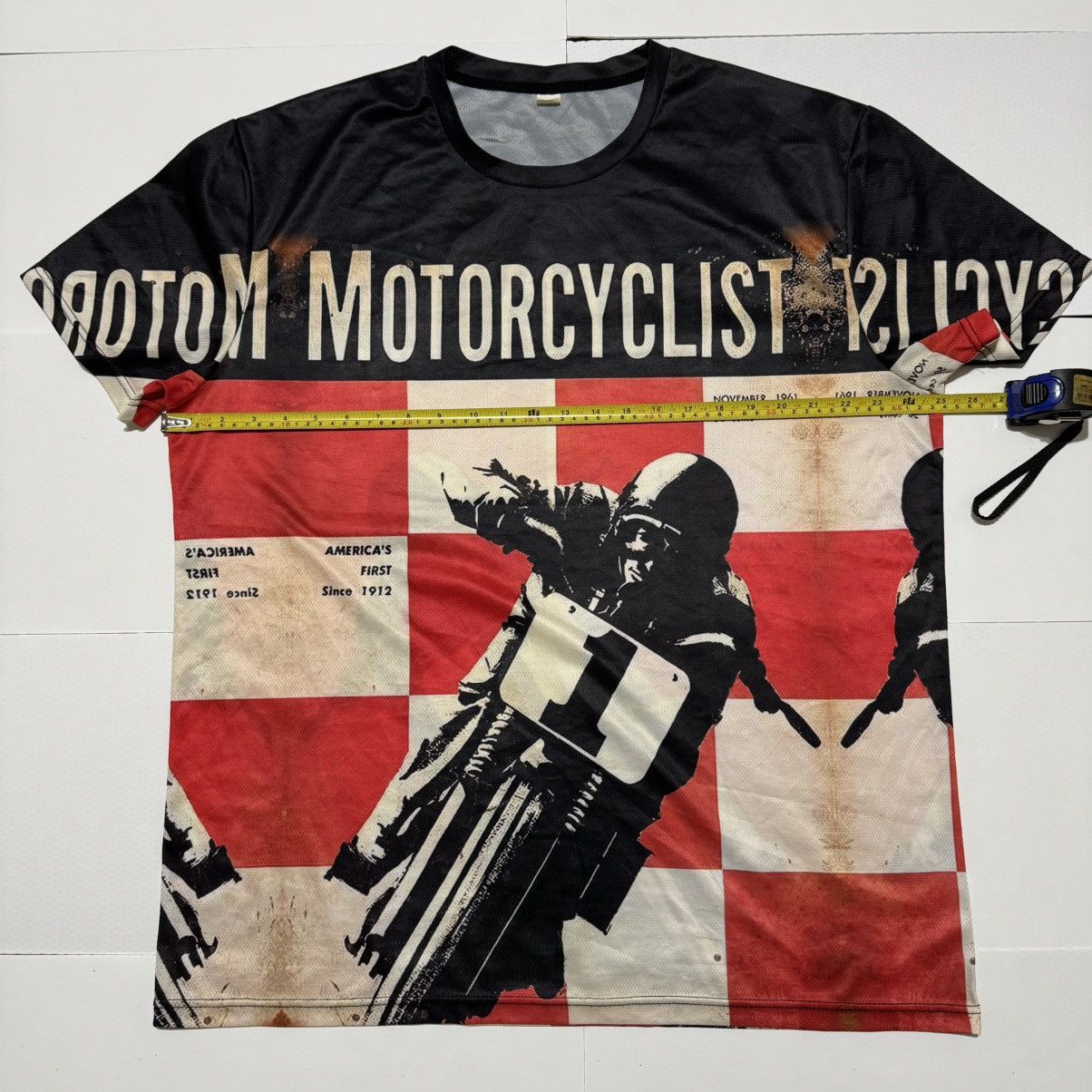 Vintage Vintage Motorcycle Biker Print Men’s T-Shirt Street Retro Size US XXL / EU 58 / 5 - 3 Thumbnail
