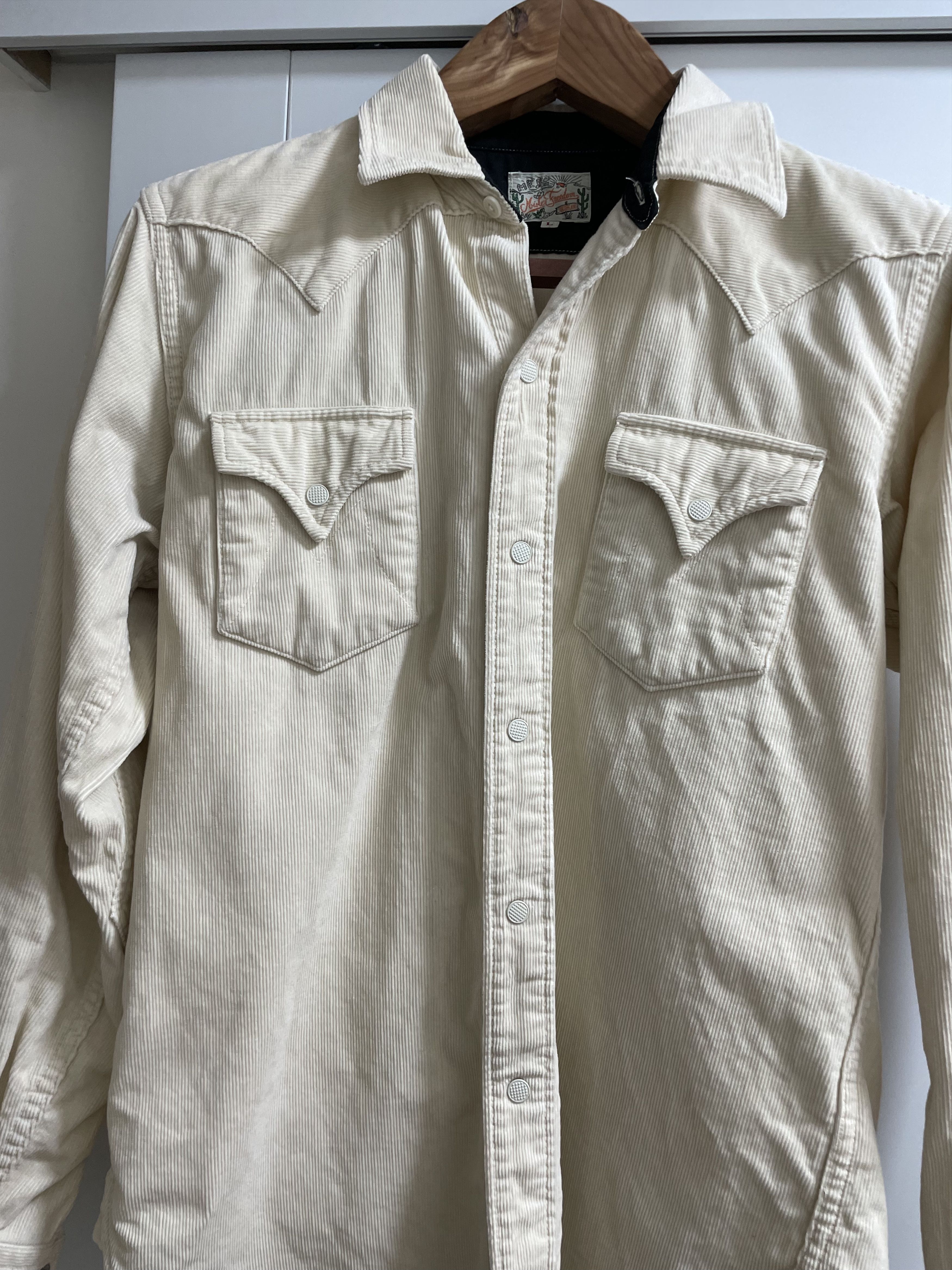 Mister Freedom Dude Rancher Corduroy - Off-white Size US L / EU 52-54 / 3 - 1 Thumbnail