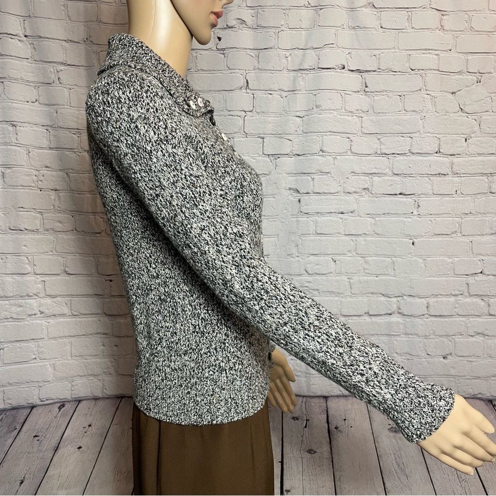 Other NWT New Petite Sophisticate Cotton Silk Blend Knit Grey Car Size XS / US 0-2 / IT 36-38 - 4 Thumbnail