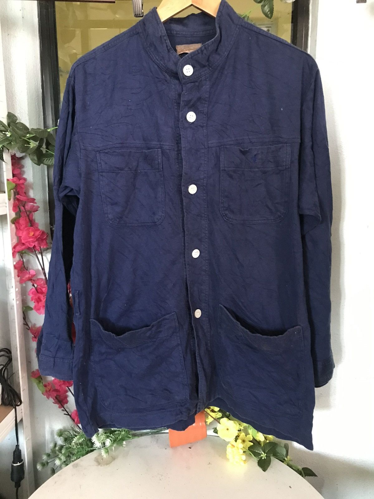 Yves Saint Laurent Ysl Blue Button Up Shirt Size US M / EU 48-50 / 2 - 1 Thumbnail