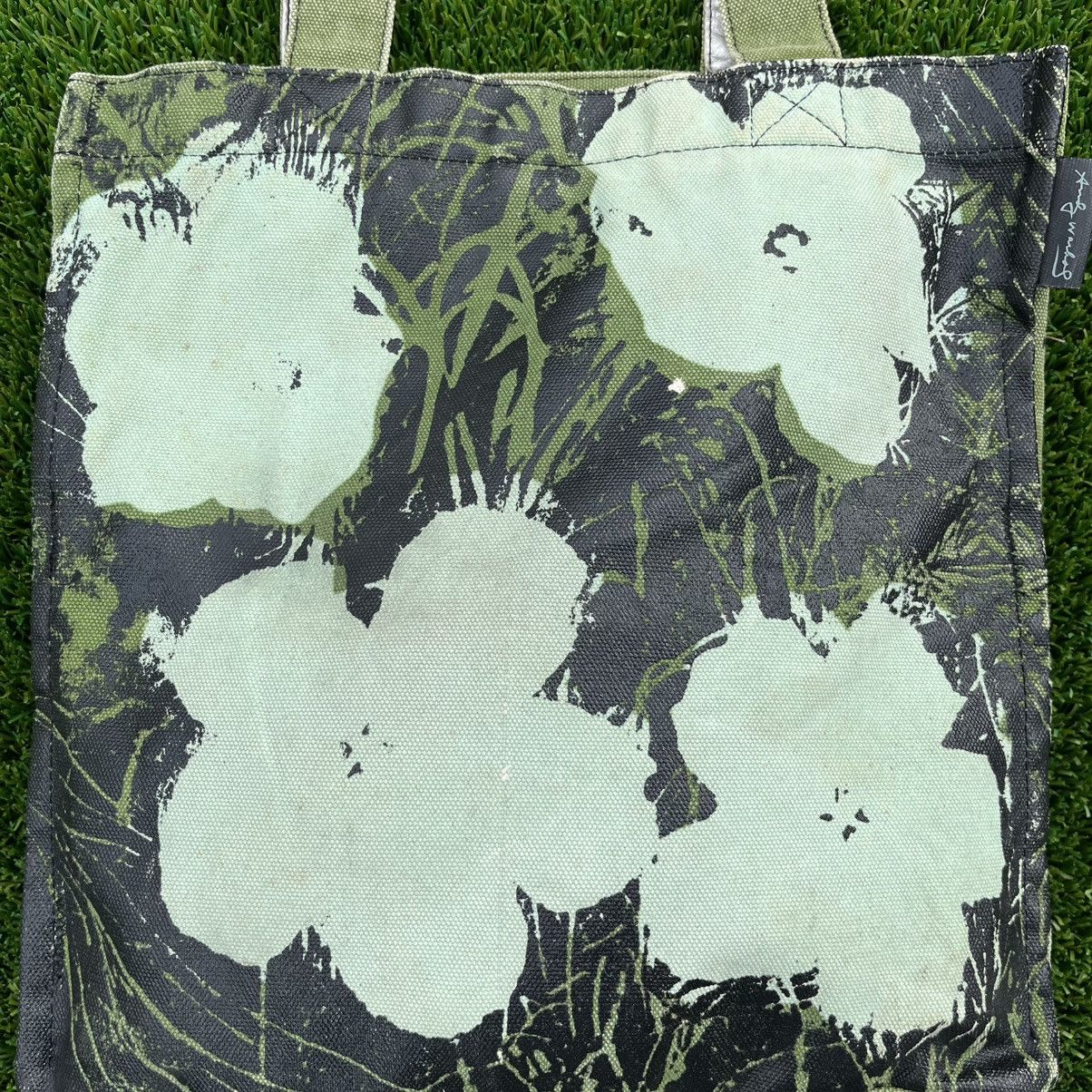 Andy Warhol Green flowers Andy warhol tote Size ONE SIZE - 2 Thumbnail