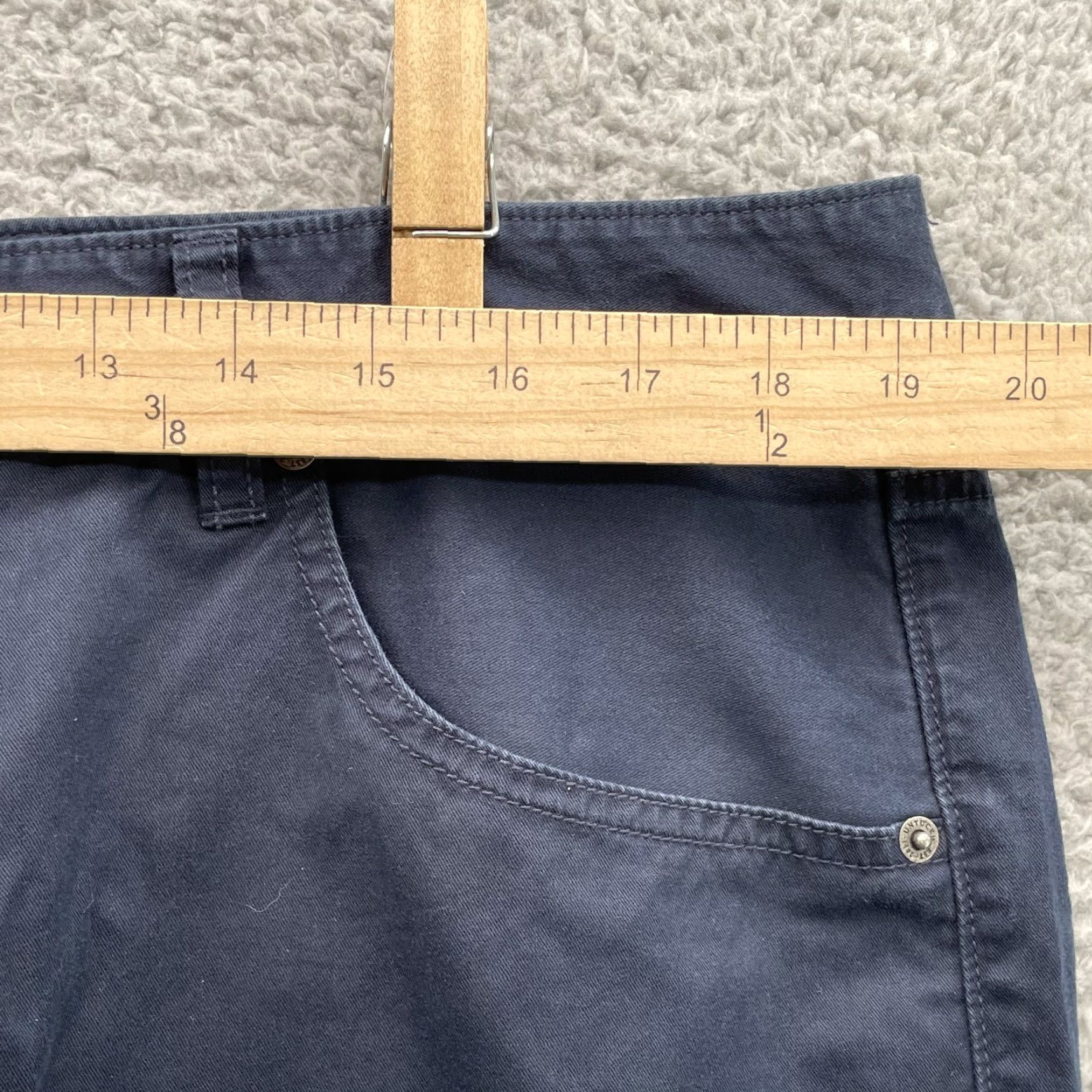 Peter Millar UnTUCKit Pants Men's 38x30* Blue 5-Pocket Classic Academia Preppy Casual Office Shirt? Size US 38 / EU 54 - 3 Thumbnail