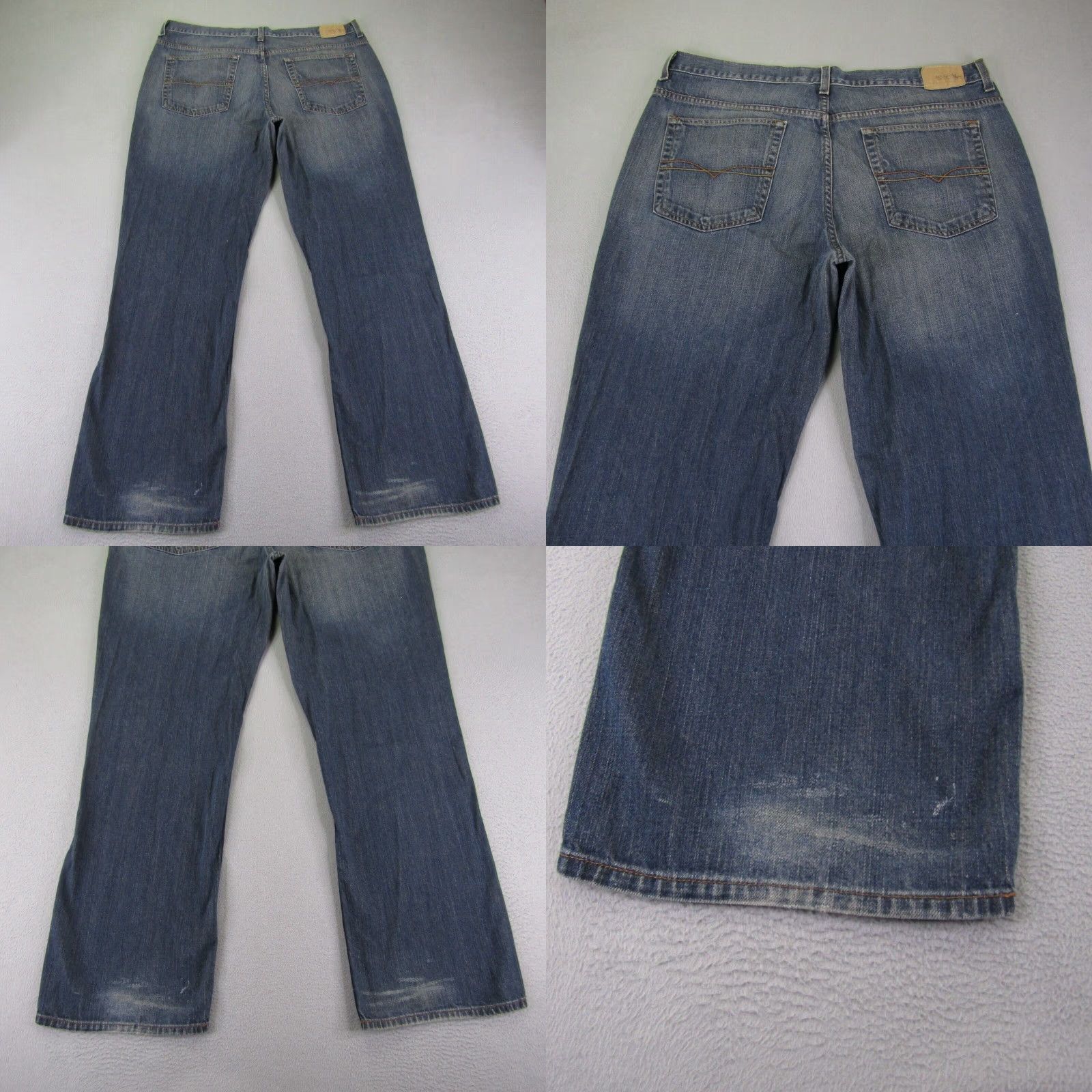 Anchor Blue VINTAGE Anchor Blue Denim Jeans Mens 38x34 Straight Leg Regular Fit Cotton Outdoor Grunge 90s Mens Size US 39 - 8 Thumbnail
