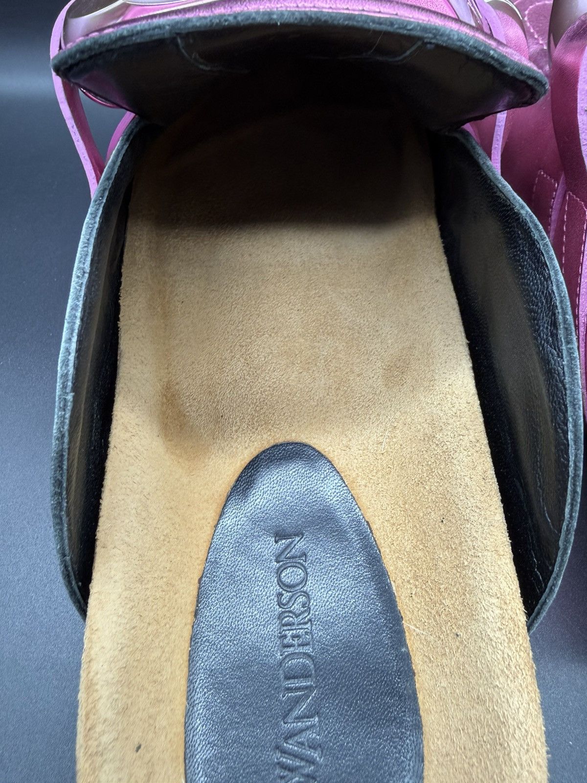 JW Anderson JW Anderson. Chain Loafer Mule. Metallic Pink. EU 46- US 12 Size US 12 / EU 45 - 5 Thumbnail