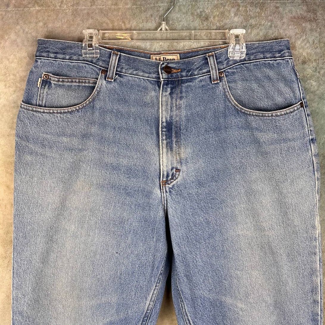 L.L. Bean × Vintage Vintage LL Bean Denim Jeans 38x30 Blue Classic Fit Size US 38 / EU 54 - 5 Thumbnail