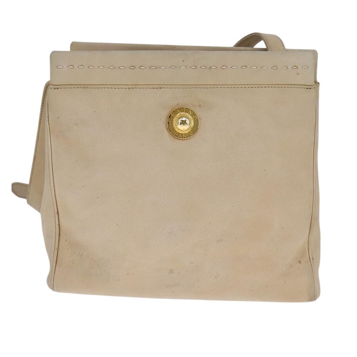 Celine CELINE Shoulder Bag Leather Beige Size ONE SIZE - 2 Thumbnail
