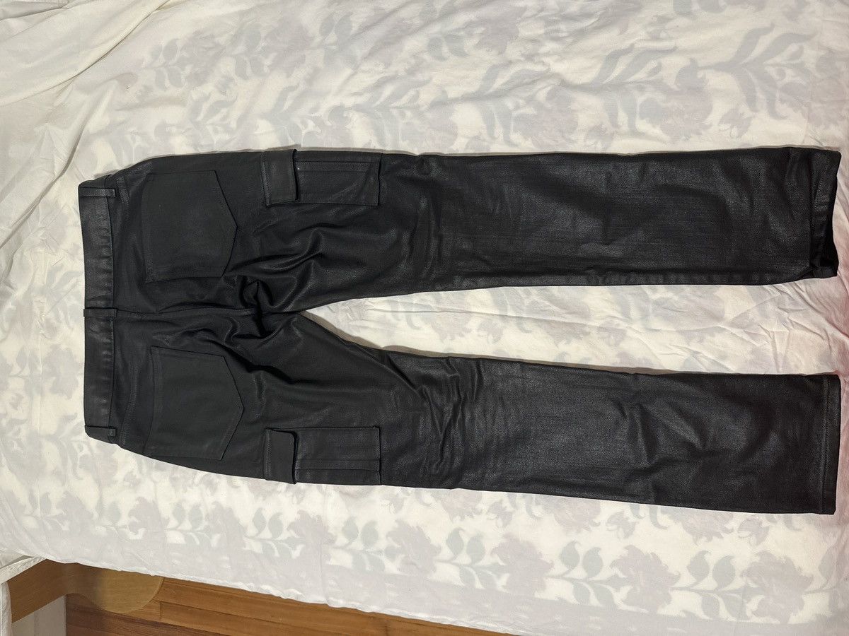 Other Lleru black waxed cargo denim Size US 32 / EU 48 - 2 Thumbnail
