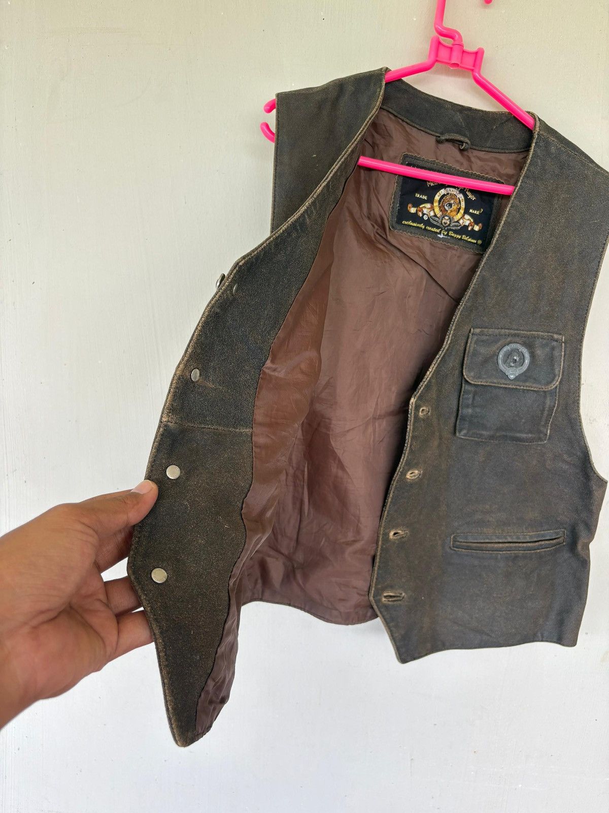 Other Vintage MGM Metro Goldwyn Mayer leather Vest Design Size US M / EU 48-50 / 2 - 2 Thumbnail