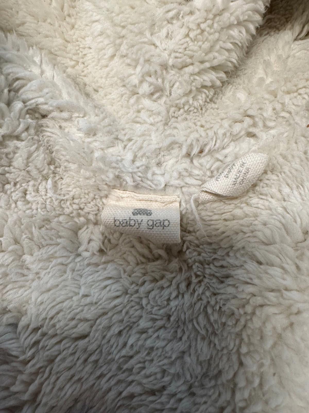 Other Baby Gap Sherpa Hoodie 6-12 Months Gray Knit Hooded Jacket Size ONE SIZE - 8 Thumbnail