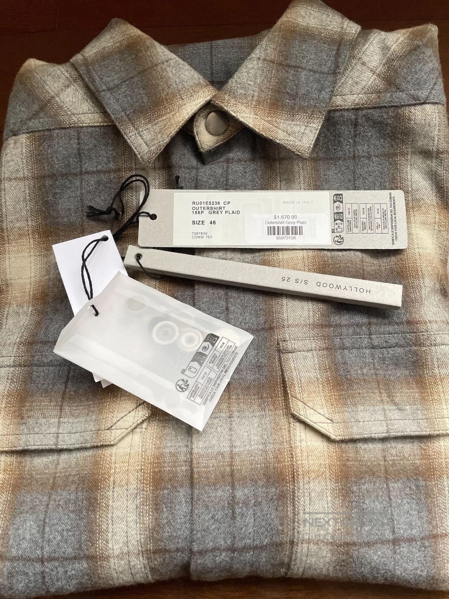 Rick Owens Rick Owens 25SS Plaid Flannel Shirt Jacket. Size US S / EU 44-46 / 1 - 7 Thumbnail