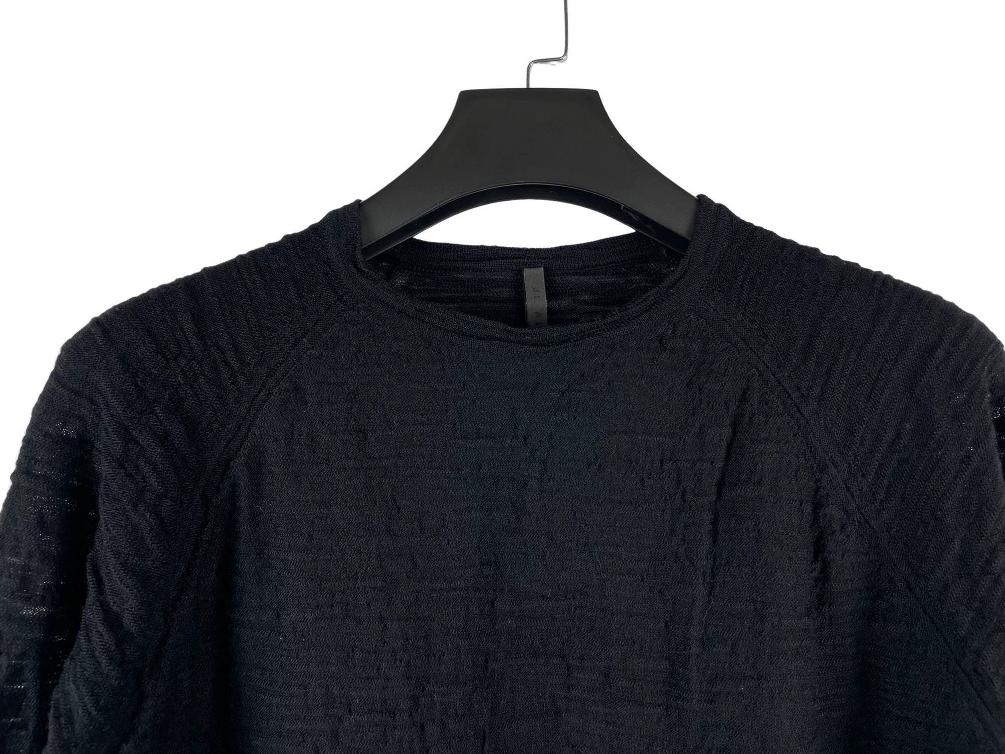 _J.L-A.L_ J.L-A.L Valio Knitted Textured Black Sweater Size US L / EU 52-54 / 3 - 3 Thumbnail