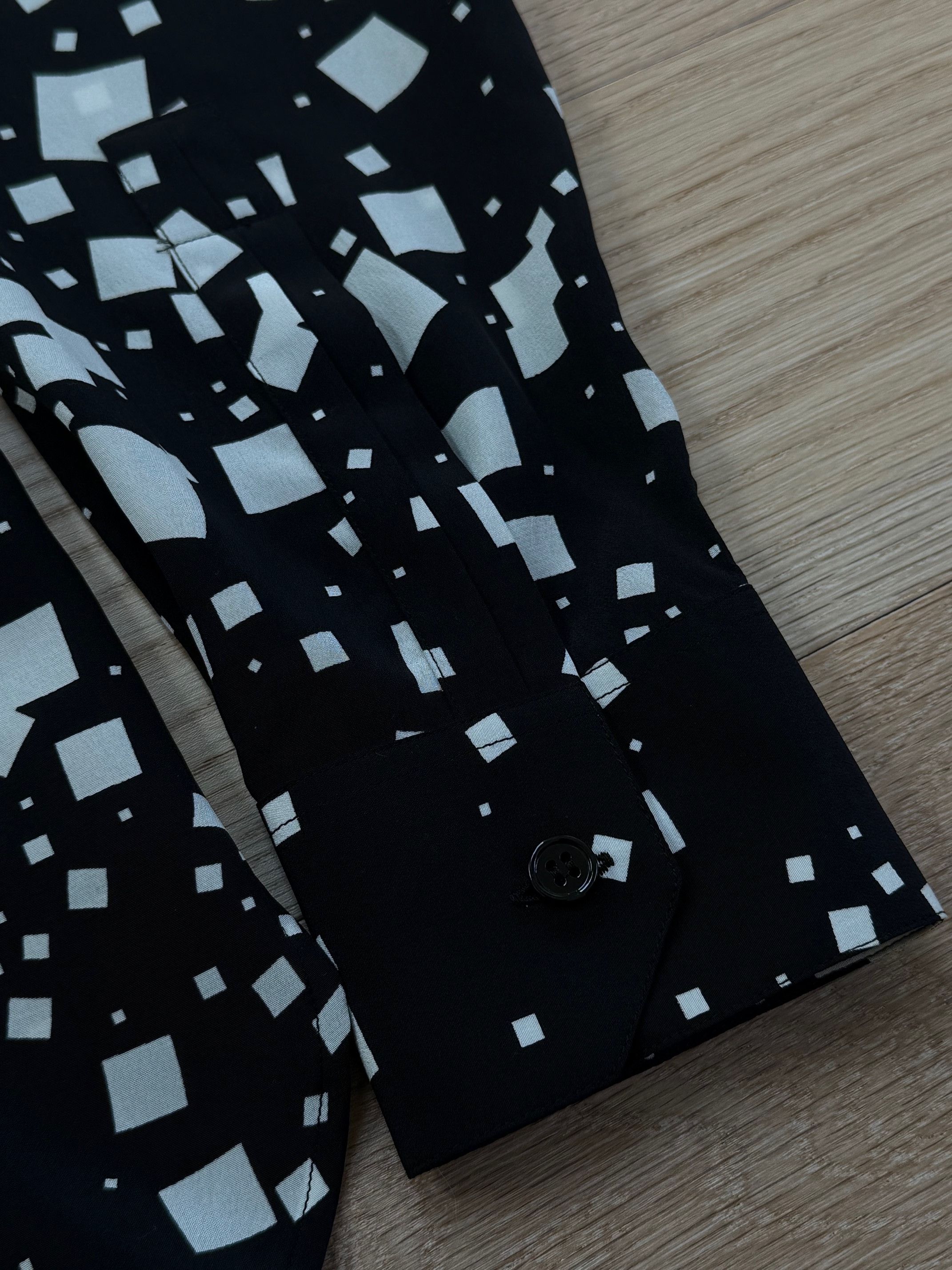 Saint Laurent Paris Squares Silk Shirt SS14 Size US S / EU 44-46 / 1 - 5 Thumbnail