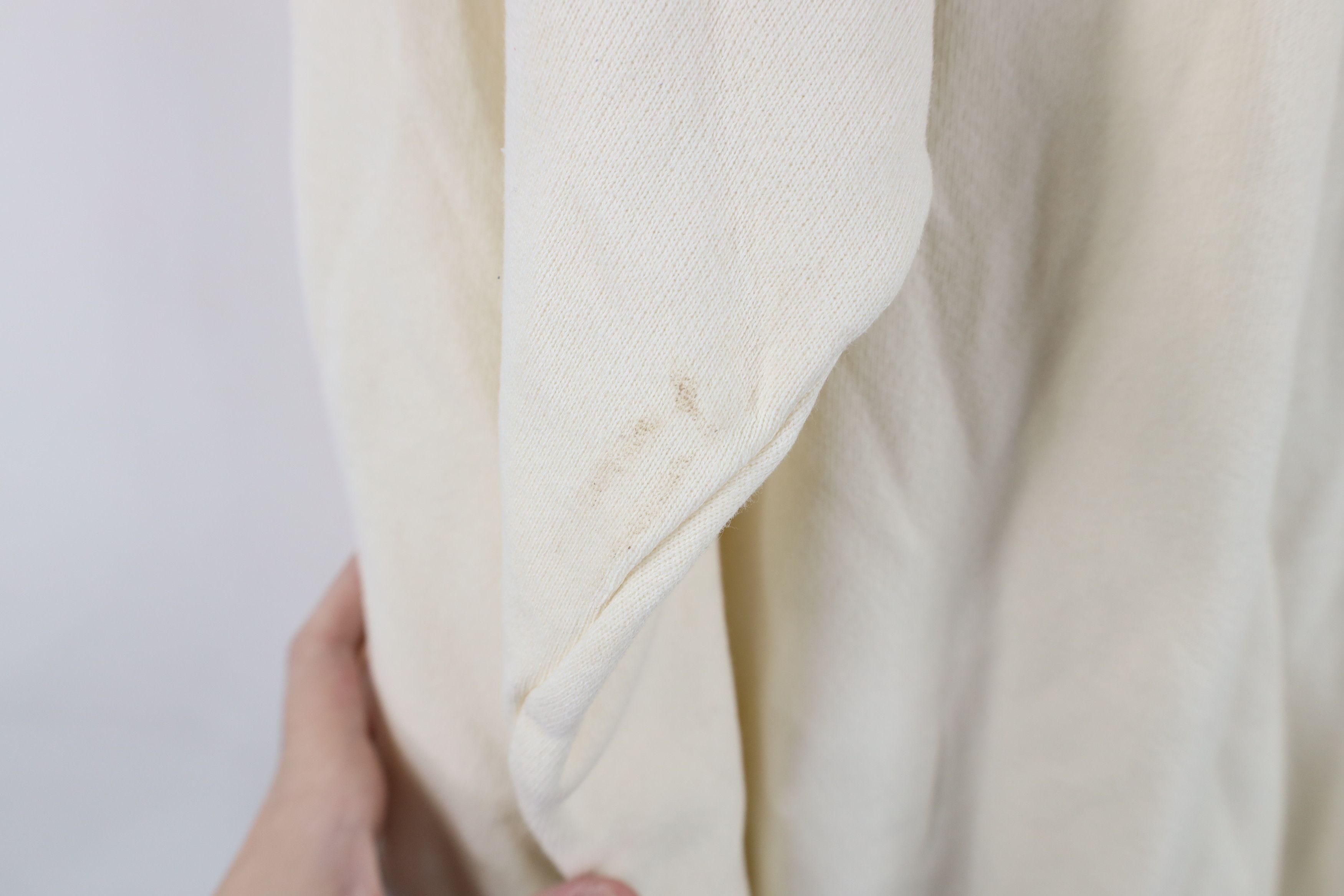 Vintage Vintage 80s 90s Streetwear Crewneck Sweatshirt Cream USA Size L / US 10 / IT 46 - 11 Thumbnail