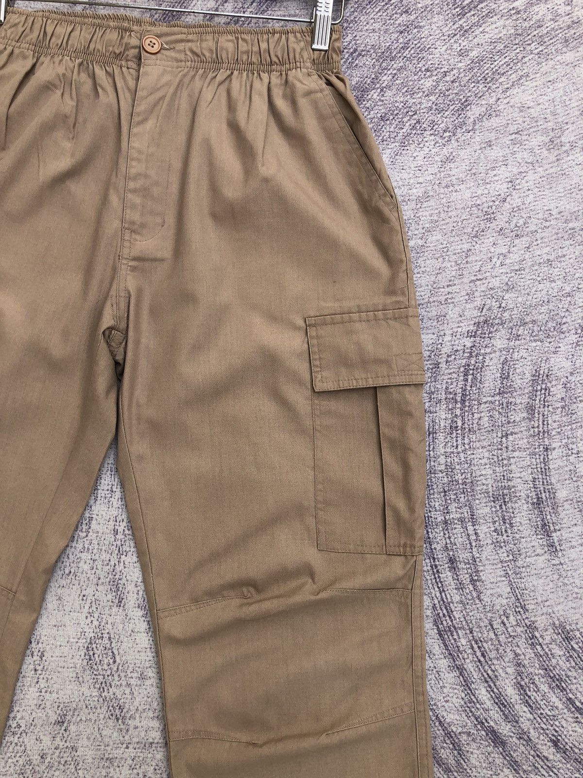 Japanese Brand Relaxted Cargo Pants Stretchble Waist Multipocket Tactical Size US 27 - 5 Thumbnail