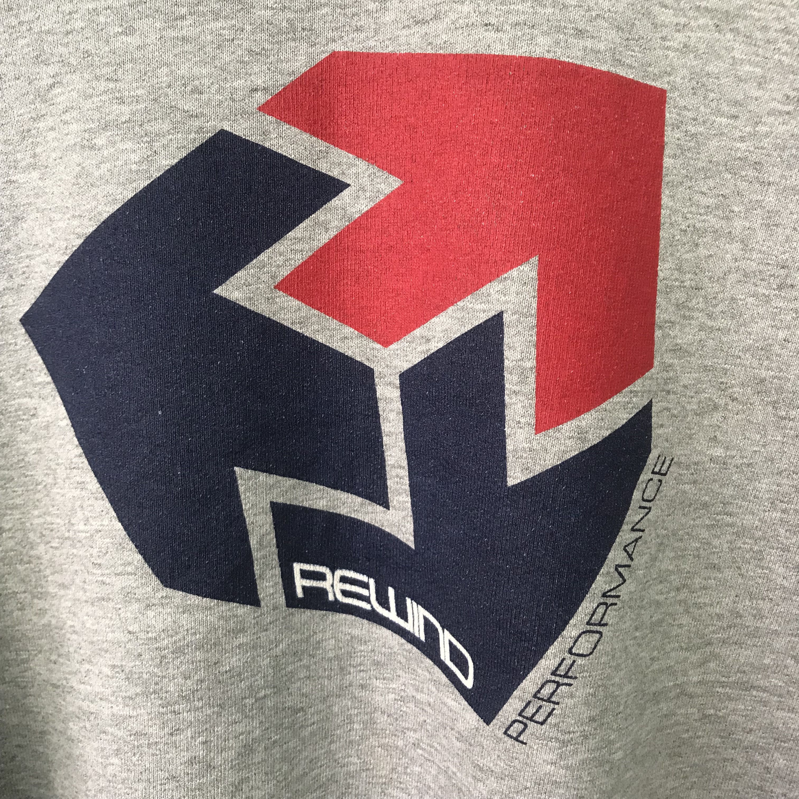 Vintage Vintage 90's Retro Rewind Graphic Grey Sweatshirt - 618 Size US L / EU 52-54 / 3 - 4 Thumbnail