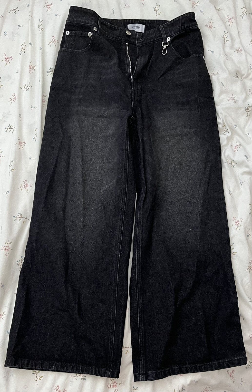 Other Faded Baggy Black Denim Jeans Size US 29 - 1 Thumbnail