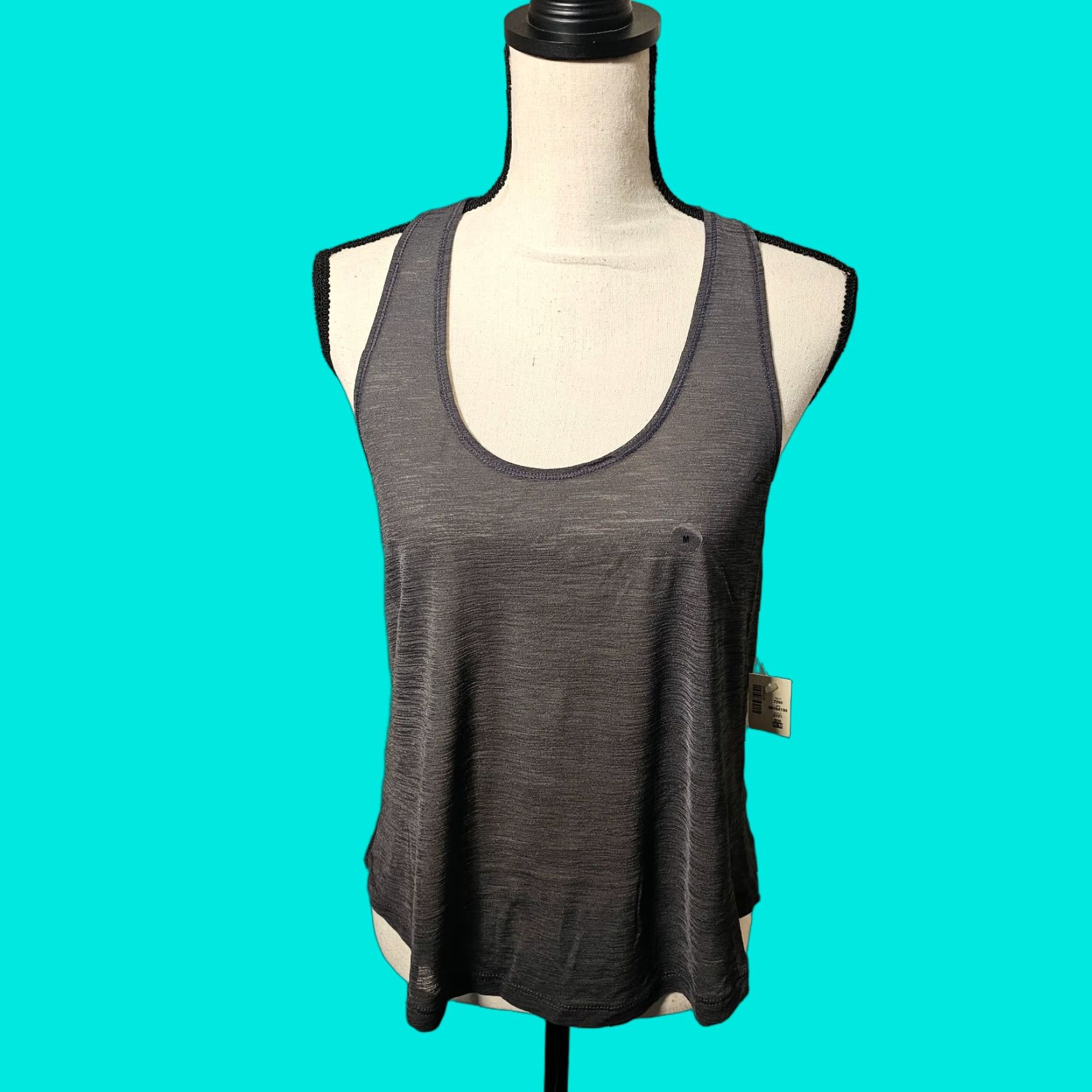 Aeropostale LIVE LOVE DREAM Racerback Tank Top - Activewear Cami/Workout Top - Gray Heather - Size S - Womens Size S / US 4 / IT 40 - 1 Thumbnail