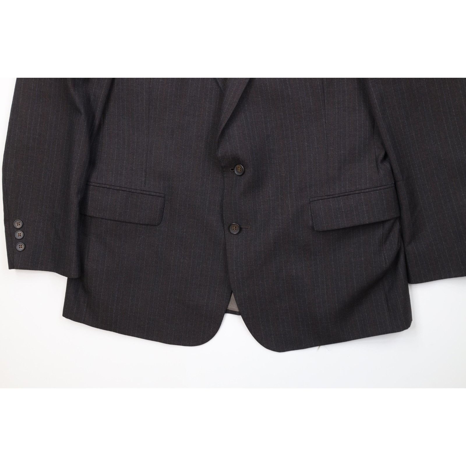 Vintage Vintage 70s Streetwear 2 Piece Pinstriped Knit Suit Size 46R - 5 Thumbnail