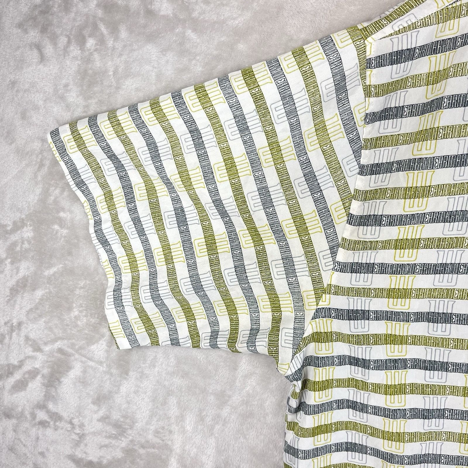 Other Vtg PJ Mark Mens 3XL Button Up All Over Logo Shirt Y2K Baggy Size US XXL / EU 58 / 5 - 7 Thumbnail