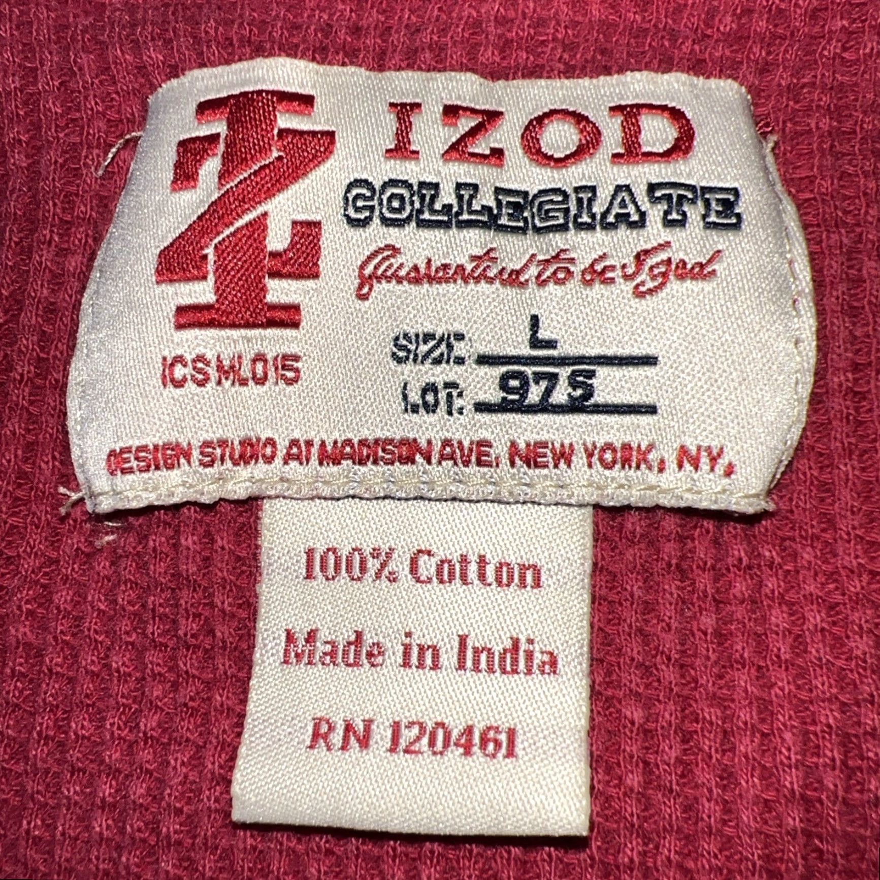 Izod VINTAGE Izod Collegiate USC Trojans L/S Thermal Shirt Adult Large Red Men Logo 90s USC Trojans Football NCAA Shirt Size US L / EU 52-54 / 3 - 5 Thumbnail