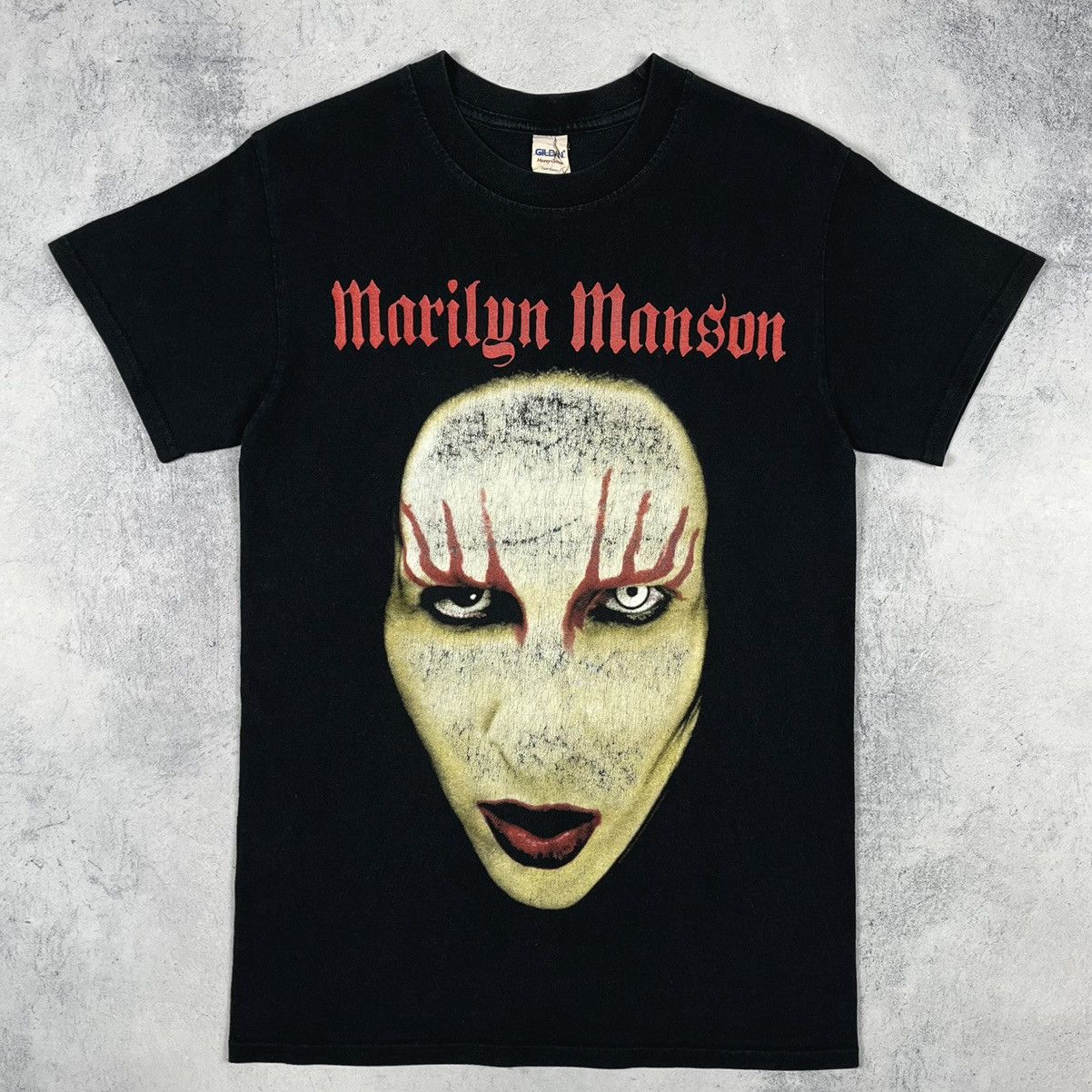 Band Tees Vintage Marilyn Manson face Rock Band T Shirt 90’s Size US S / EU 44-46 / 1 - 2 Thumbnail