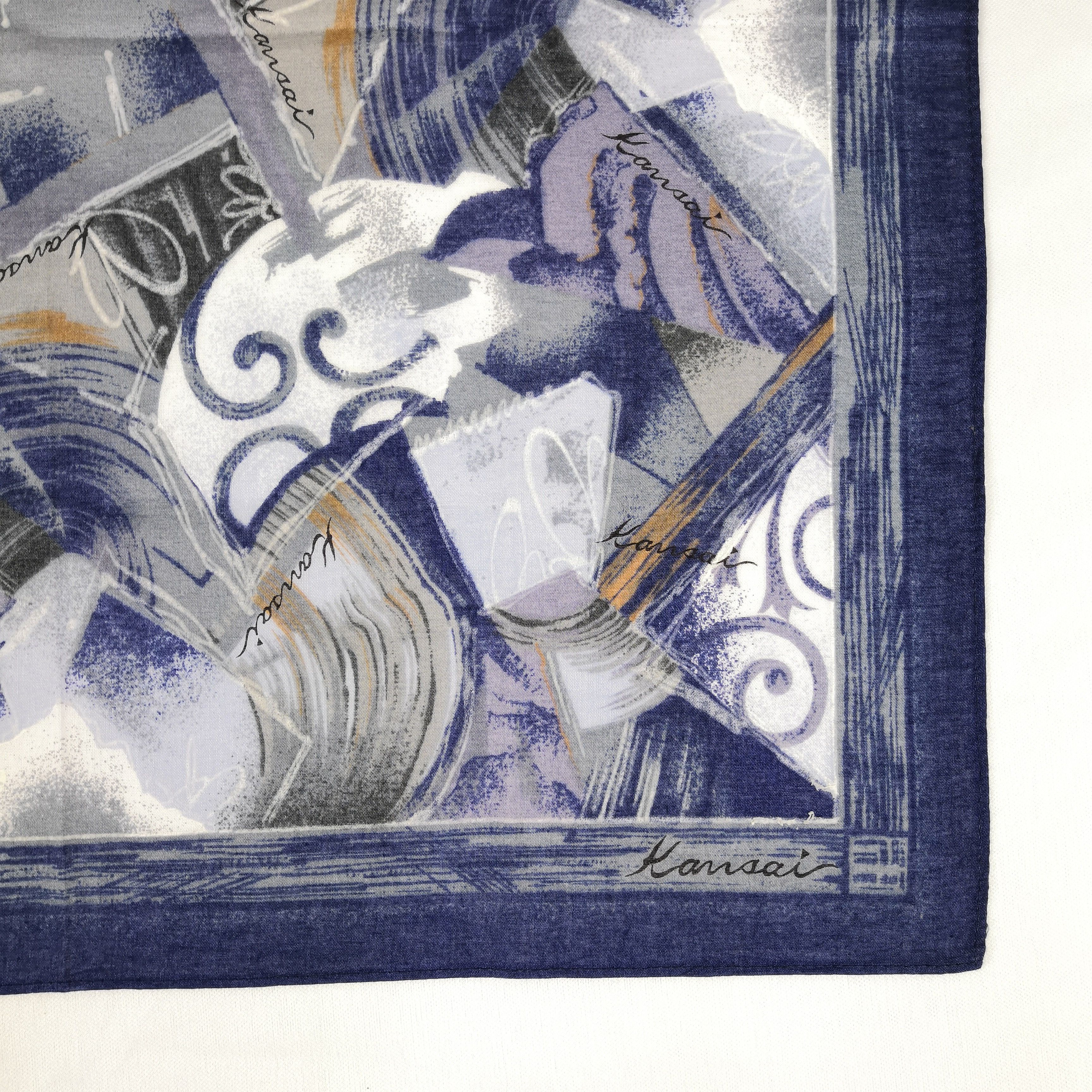 Kansai Yamamoto × Vintage Vintage Kansai Bandana Scarf Handkerchief Neckerchief Size ONE SIZE - 3 Thumbnail