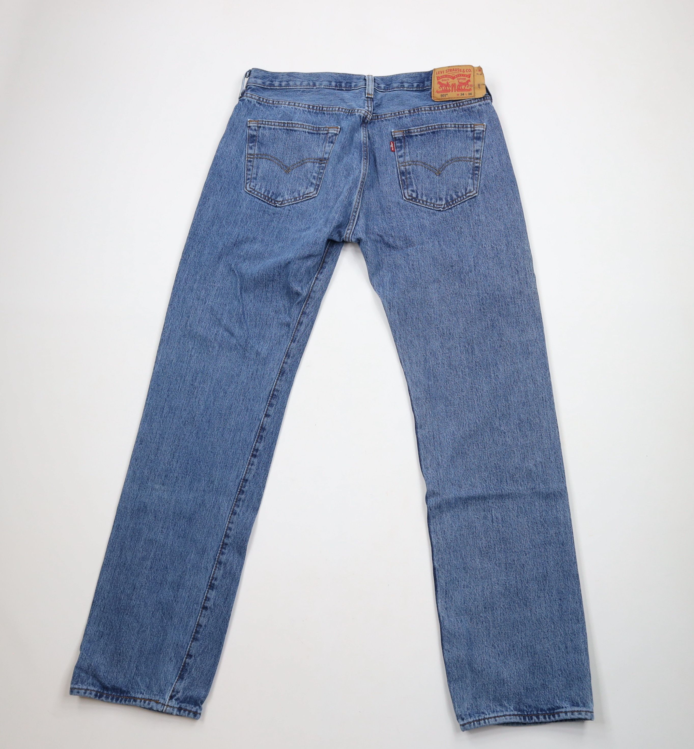 Levi's × Vintage Vintage Y2K Levis 501xx Button Fly Original Fit Denim Jeans Size US 34 / EU 50 - 9 Thumbnail