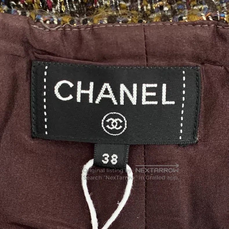 Chanel Chanel Deep Forest Series Dark Brown Plaid Woven Tweed Cas Size 25" / US 0 / IT 36 - 6 Thumbnail