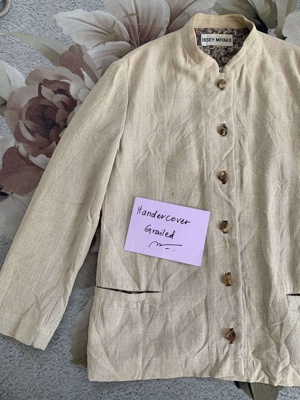 Issey Miyake Vtg Issey Miyake Buttons Jacket Made in Japan Size L / US 10 / IT 46 - 3 Thumbnail