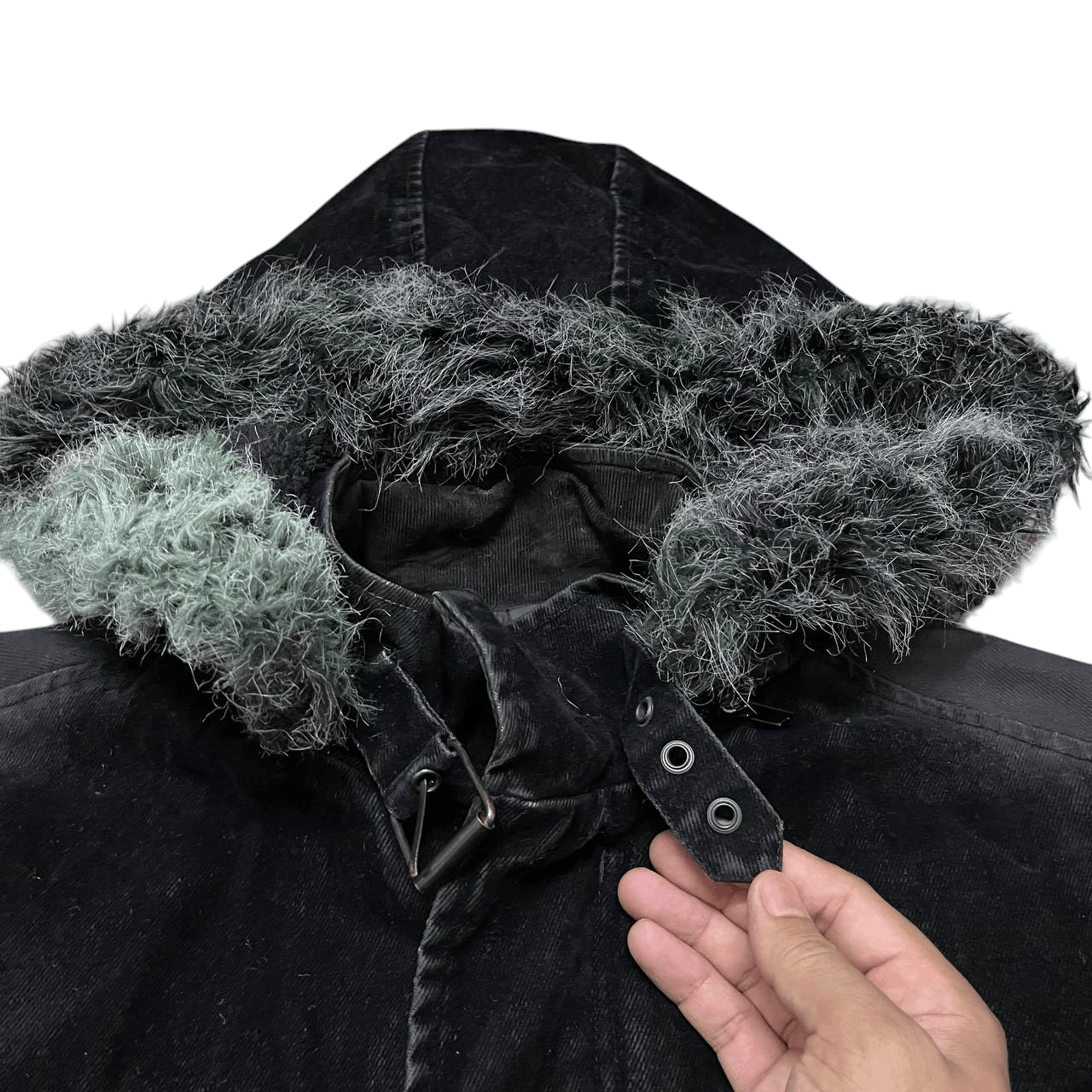 In The Attic Vintage In The Attic Fur Hooded Jacket Size US M / EU 48-50 / 2 - 5 Thumbnail