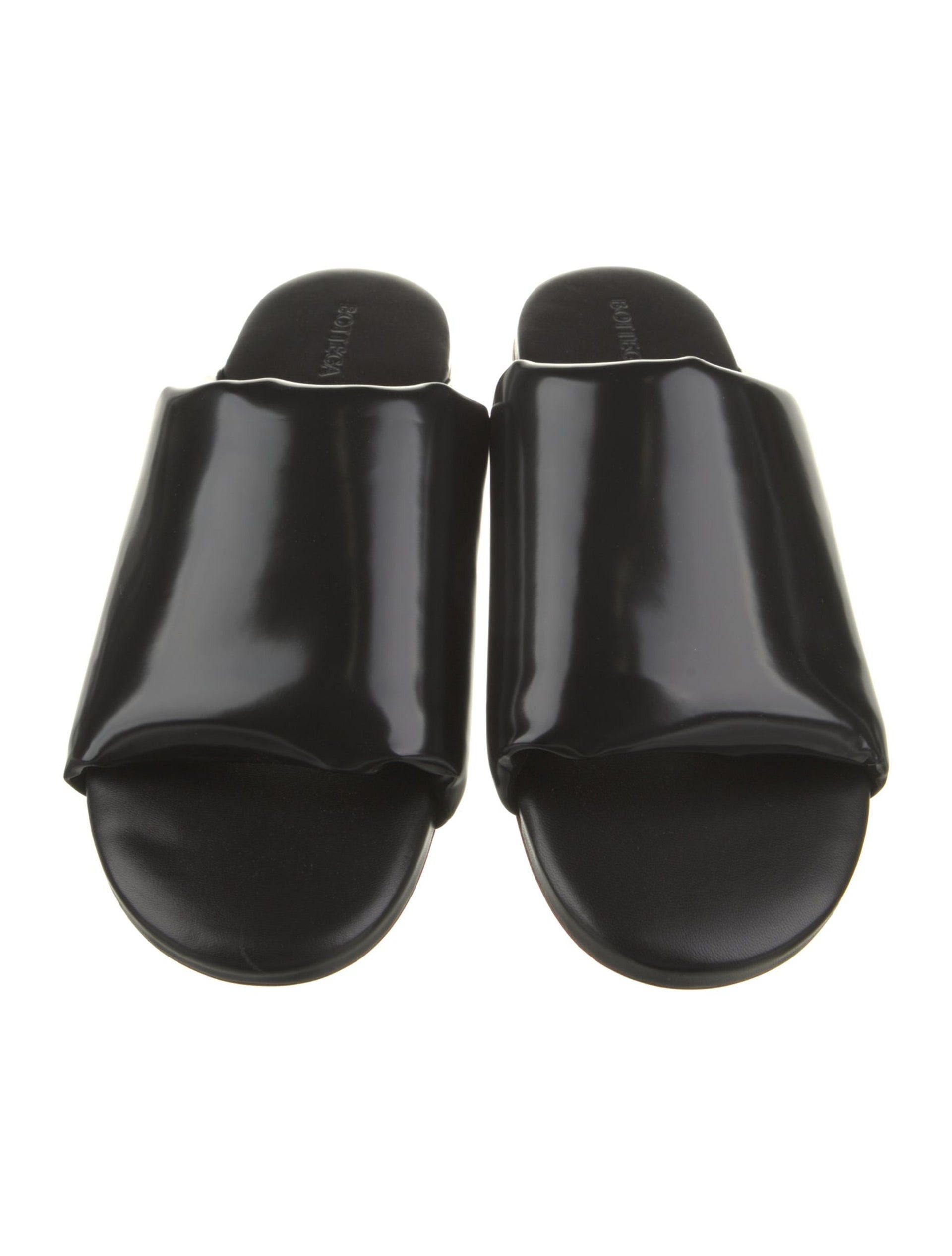 Bottega Veneta Bottega Veneta Men's Black Leather Slides Sandals U.S. 10 Size US 10 / EU 43 - 9 Thumbnail