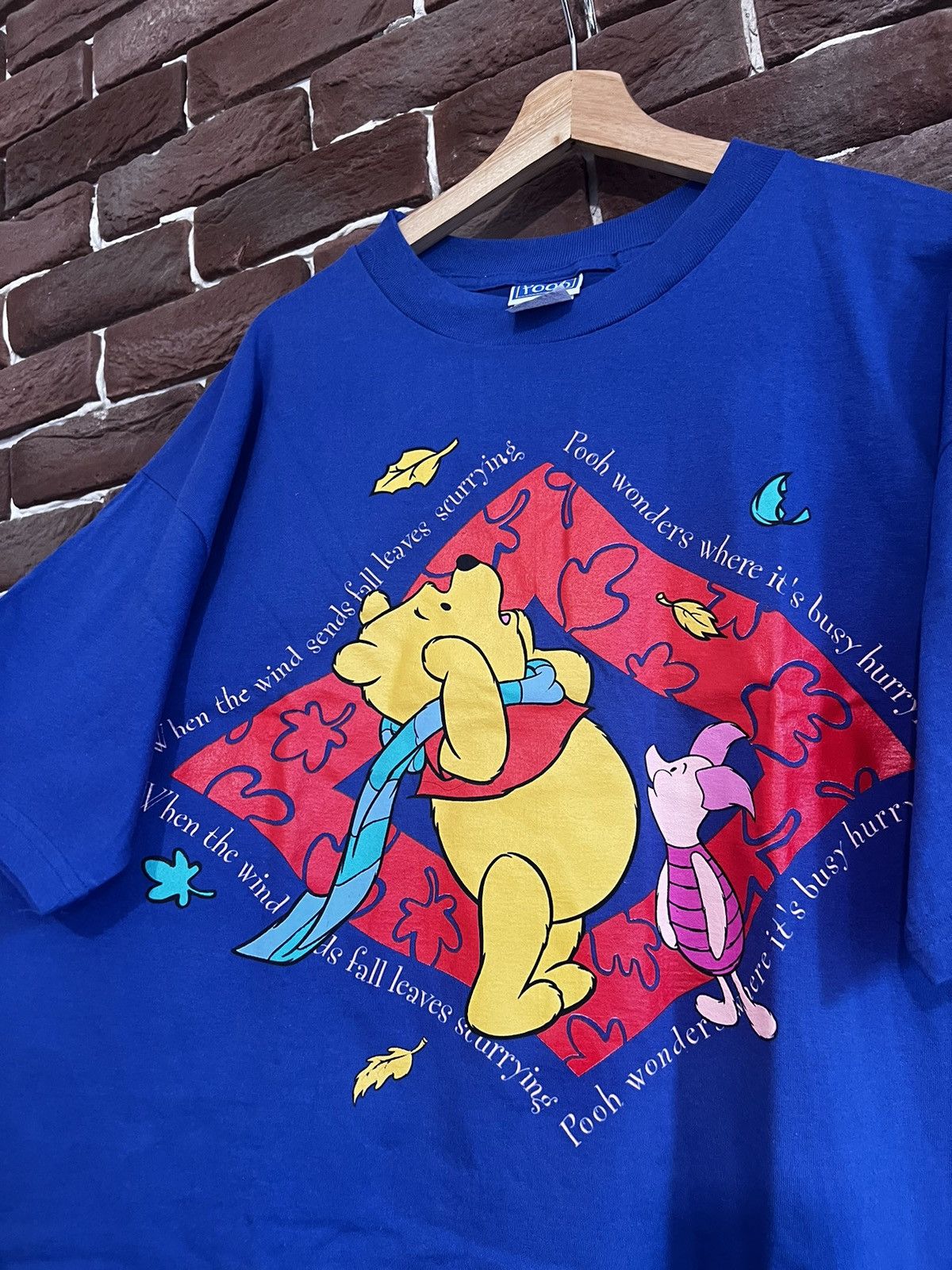 Band Tees Rare Vintage Winnie The Pooh Cartoon Movie Print 90s Tshirt Size US L / EU 52-54 / 3 - 3 Thumbnail