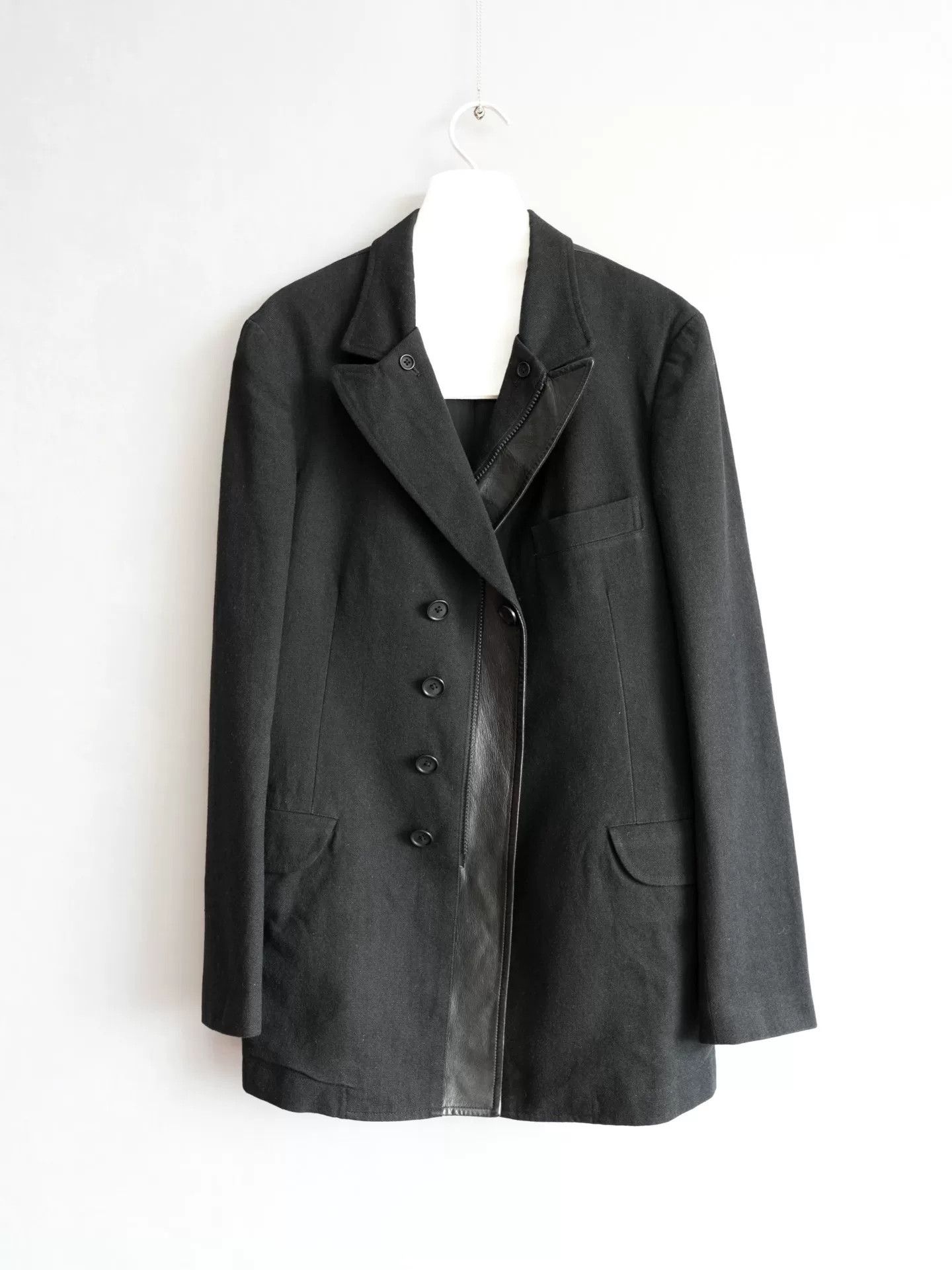 Yohji Yamamoto black zip front jacket by yohji yamamoto Size US M / EU 48-50 / 2 - 1 Thumbnail